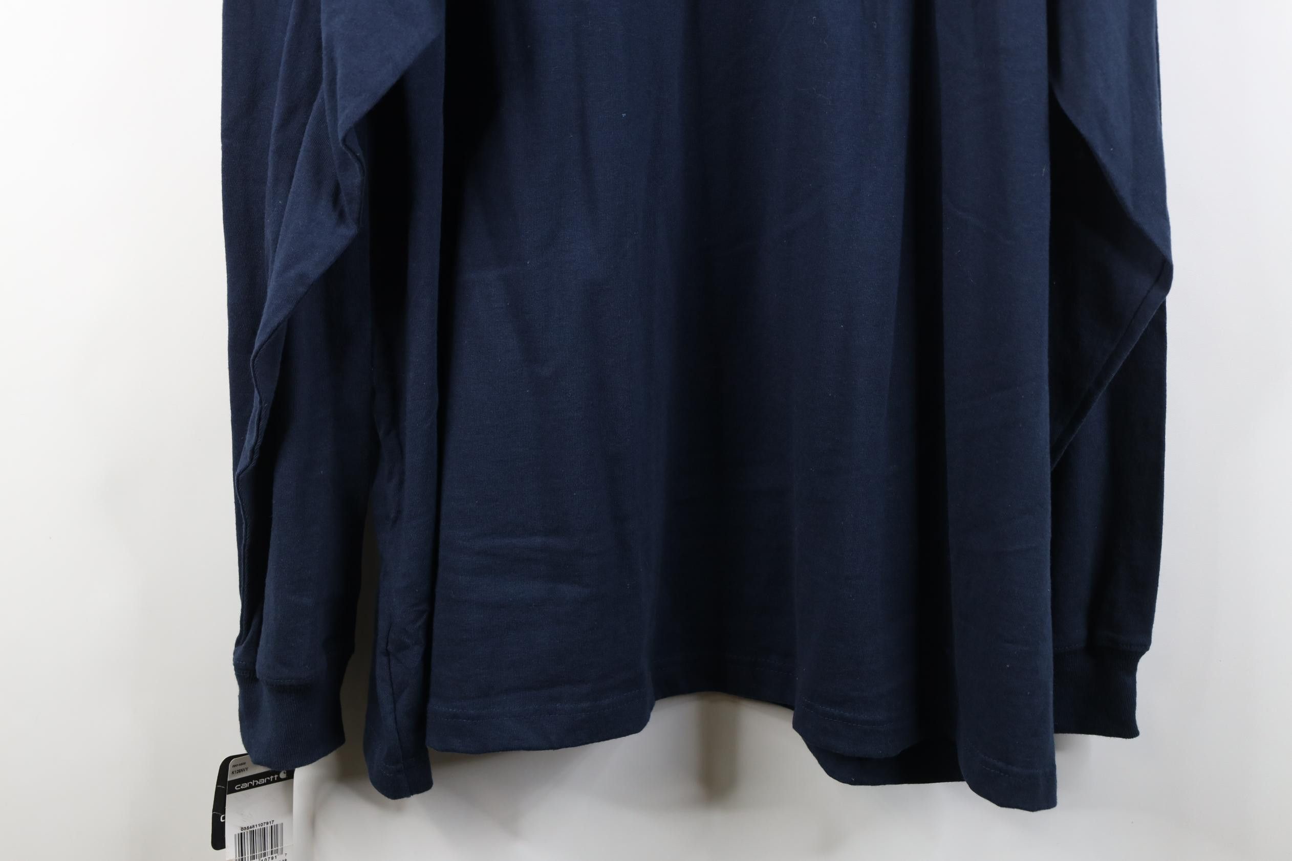 Carhartt Deadstock Vintage Y2K Carhartt Long Sleeve Pocket T-Shirt Size US XXL / EU 58 / 5 - 16 Thumbnail