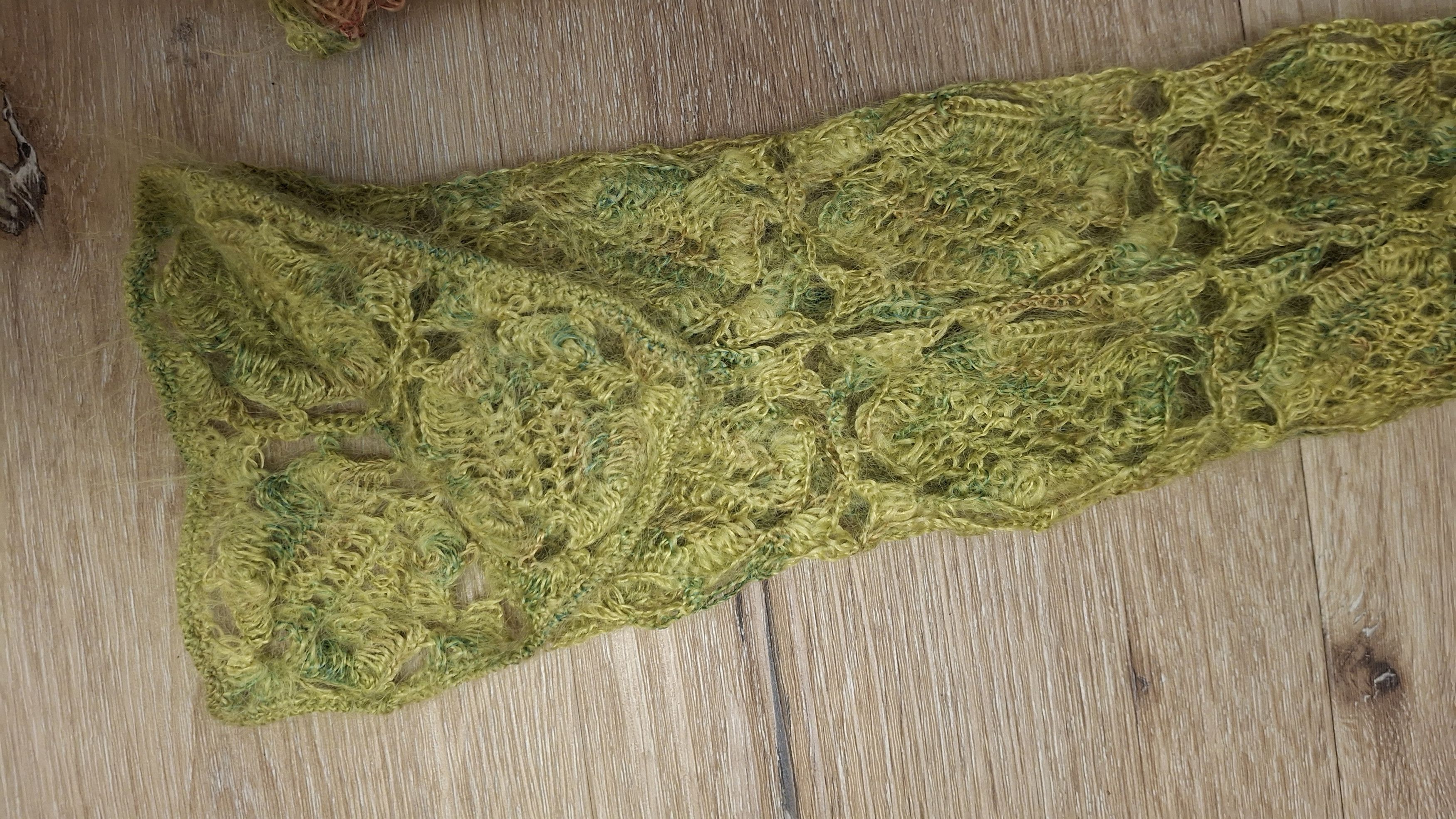 Handmade NWOT Vintage 2000s Mohair Crochet Longsleeve - S/M Size S / US 4 / IT 40 - 12 Thumbnail