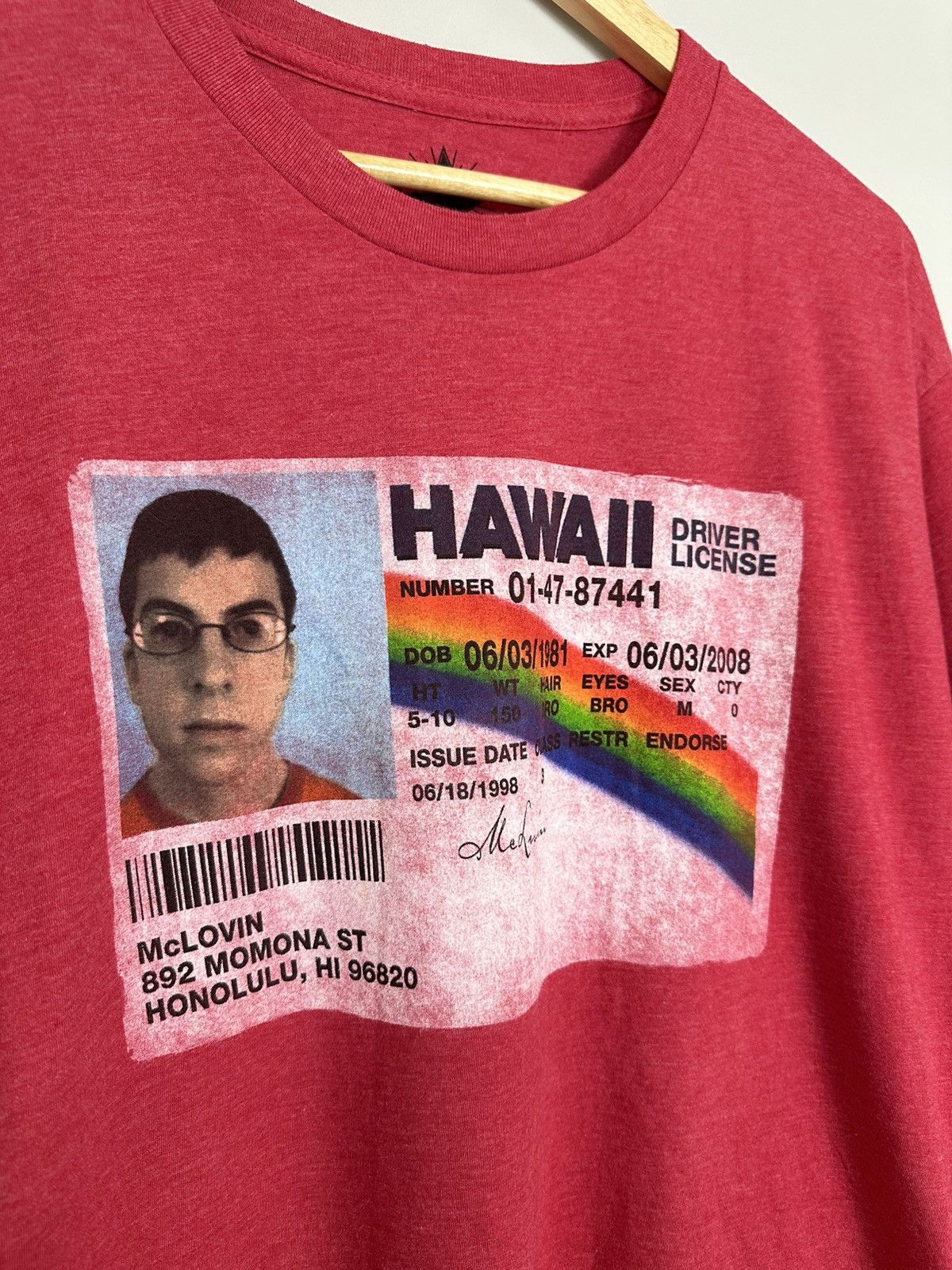 Mad Engine Superbad McLovin License Tee XL Red Vintage 2011 Mad Engine Size US XL / EU 56 / 4 - 3 Thumbnail
