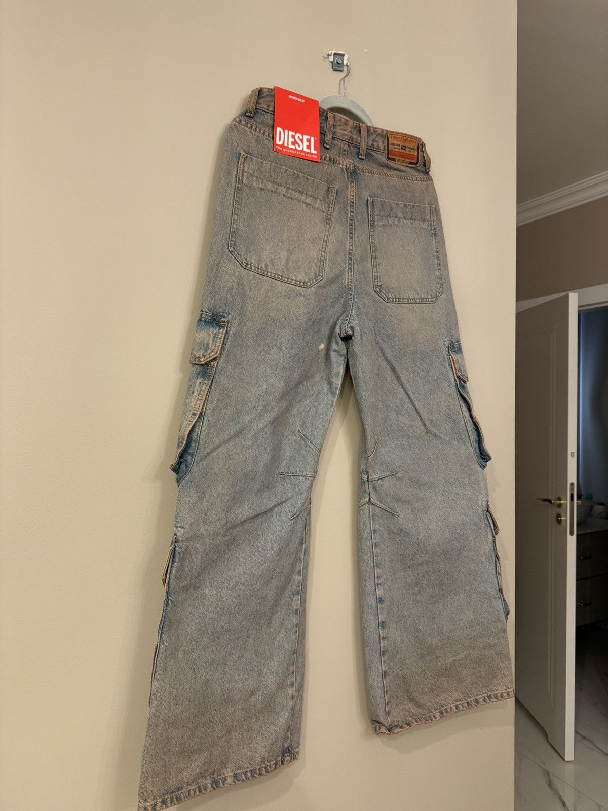 Diesel Diesel cargo pants jeans multi pocket rare vintage style new Size 26" / US 2 / IT 38 - 12 Thumbnail