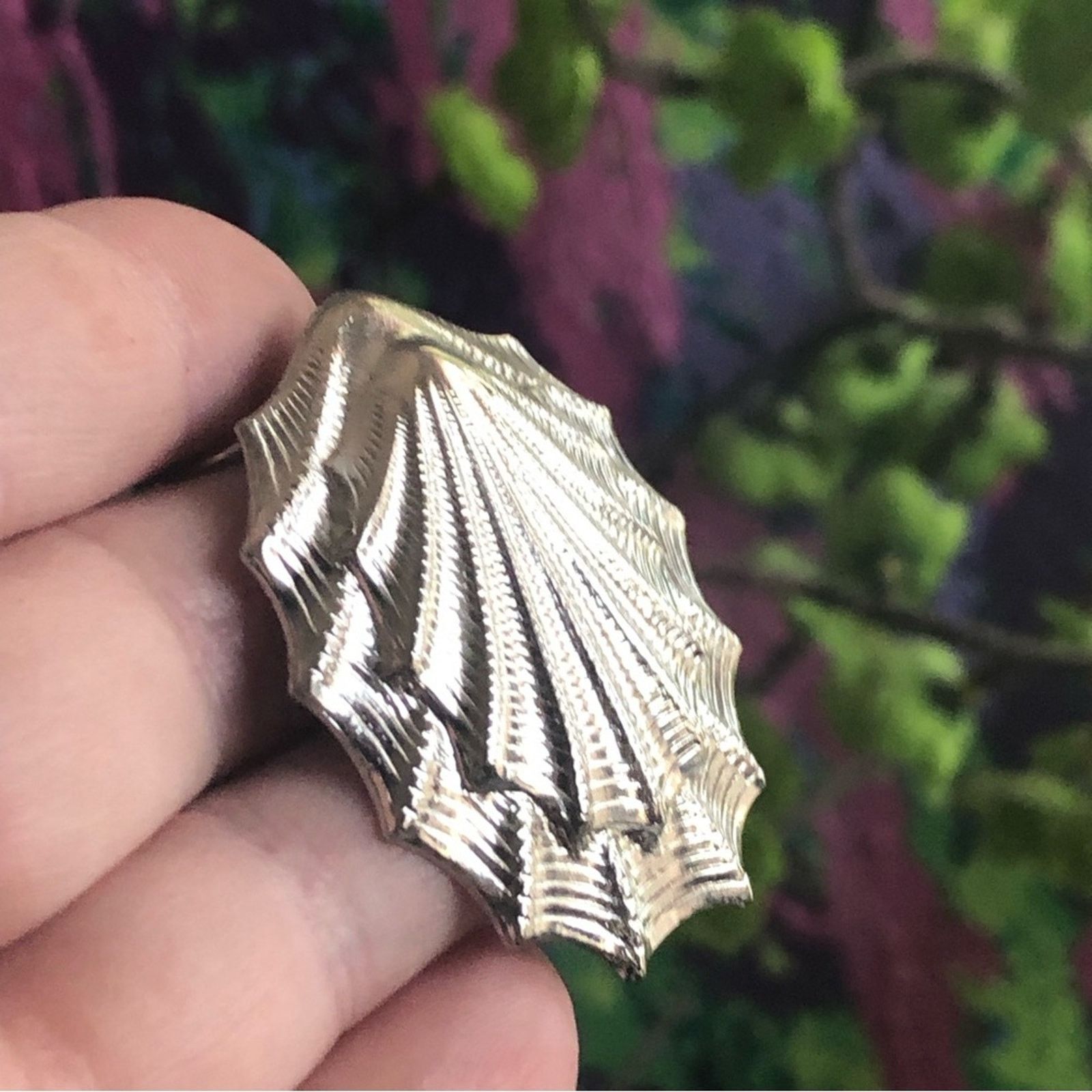 Vintage Vintage Jeri-Lou silver shell scarf clip Size ONE SIZE - 6 Thumbnail