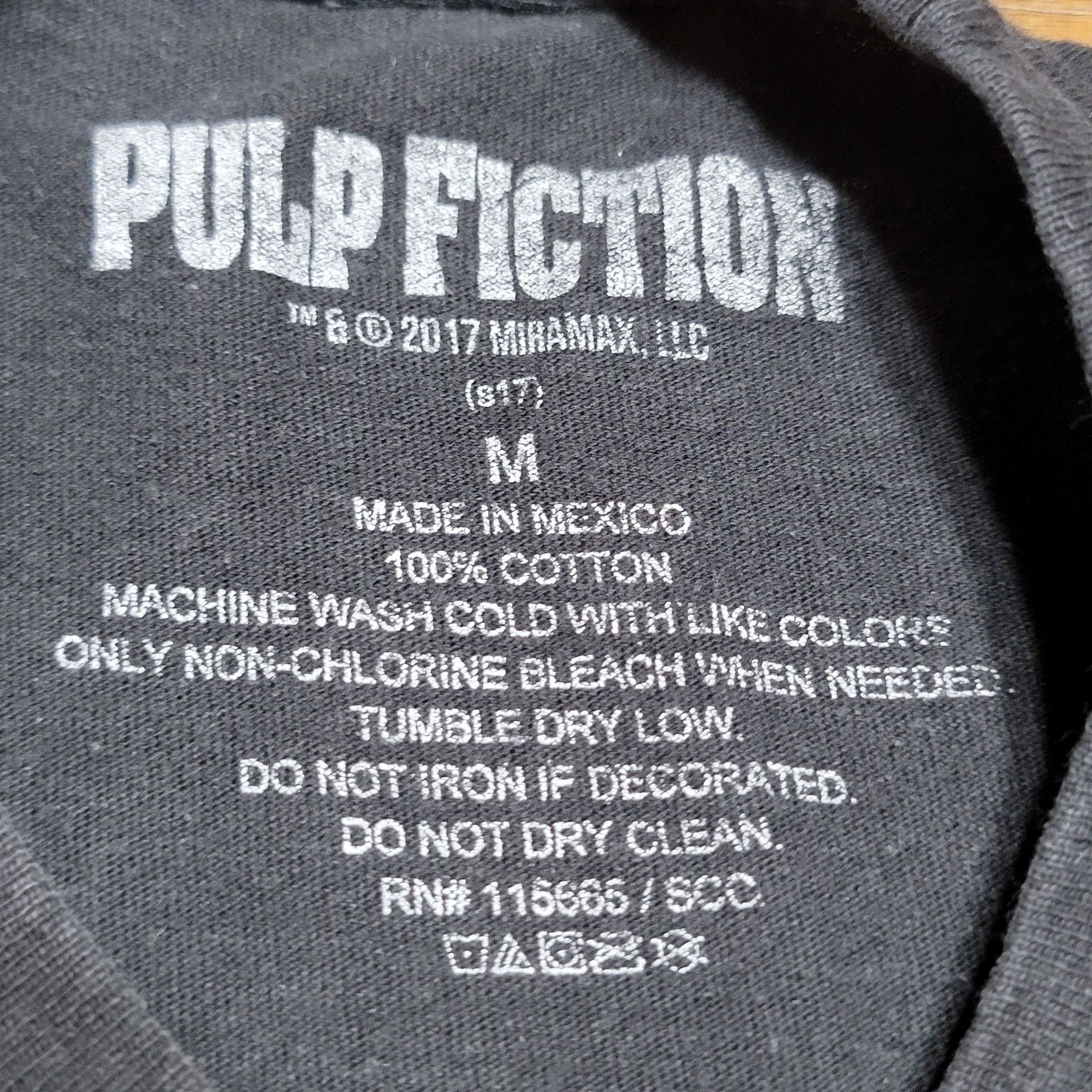 Other Pulp Fiction Black Unisex Tee Uma Thurman - Size Medium Size M / US 6-8 / IT 42-44 - 4 Thumbnail