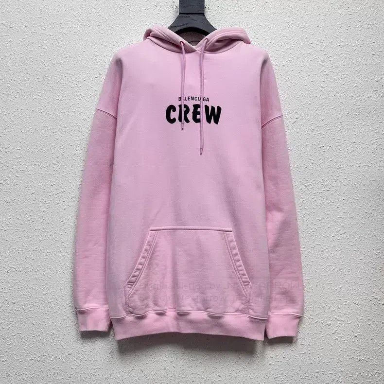 Balenciaga Balenciaga Pink Logo Hoodie Size US S / EU 44-46 / 1 - 1 Thumbnail
