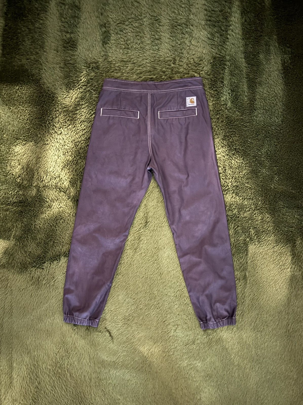 Carhartt Wip [S] Carhartt WIP Marshall Hand-Dyed Cotton Jogger Pants Size US 32 / EU 48 - 7 Thumbnail