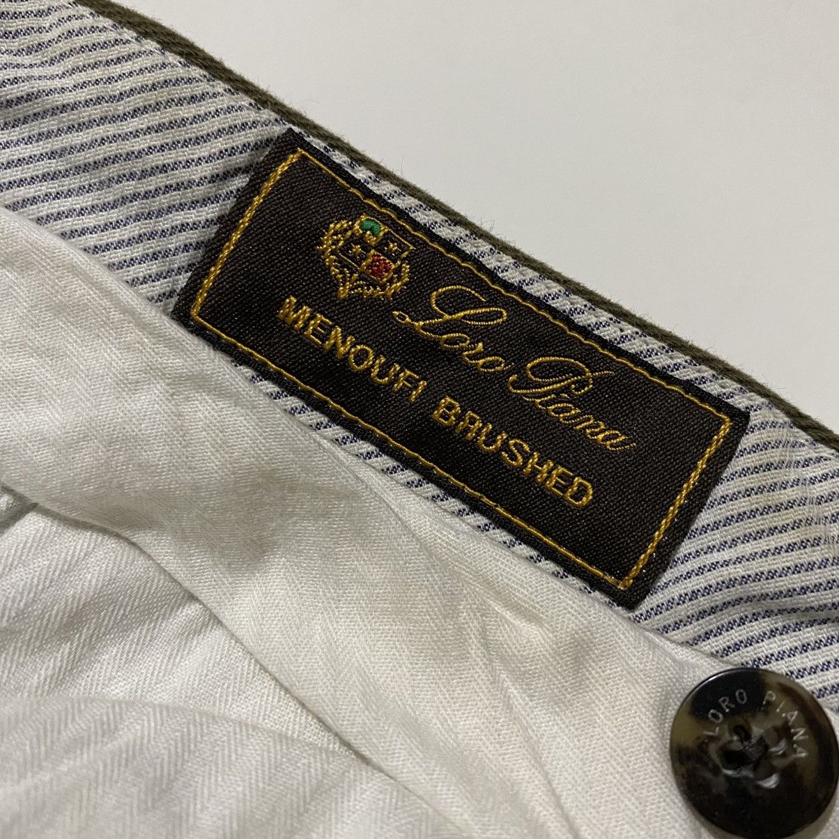 Designer × Loro Piana LORO PIANA COTTON STRAIGHT PANTS Size US 32 / EU 48 - 6 Thumbnail