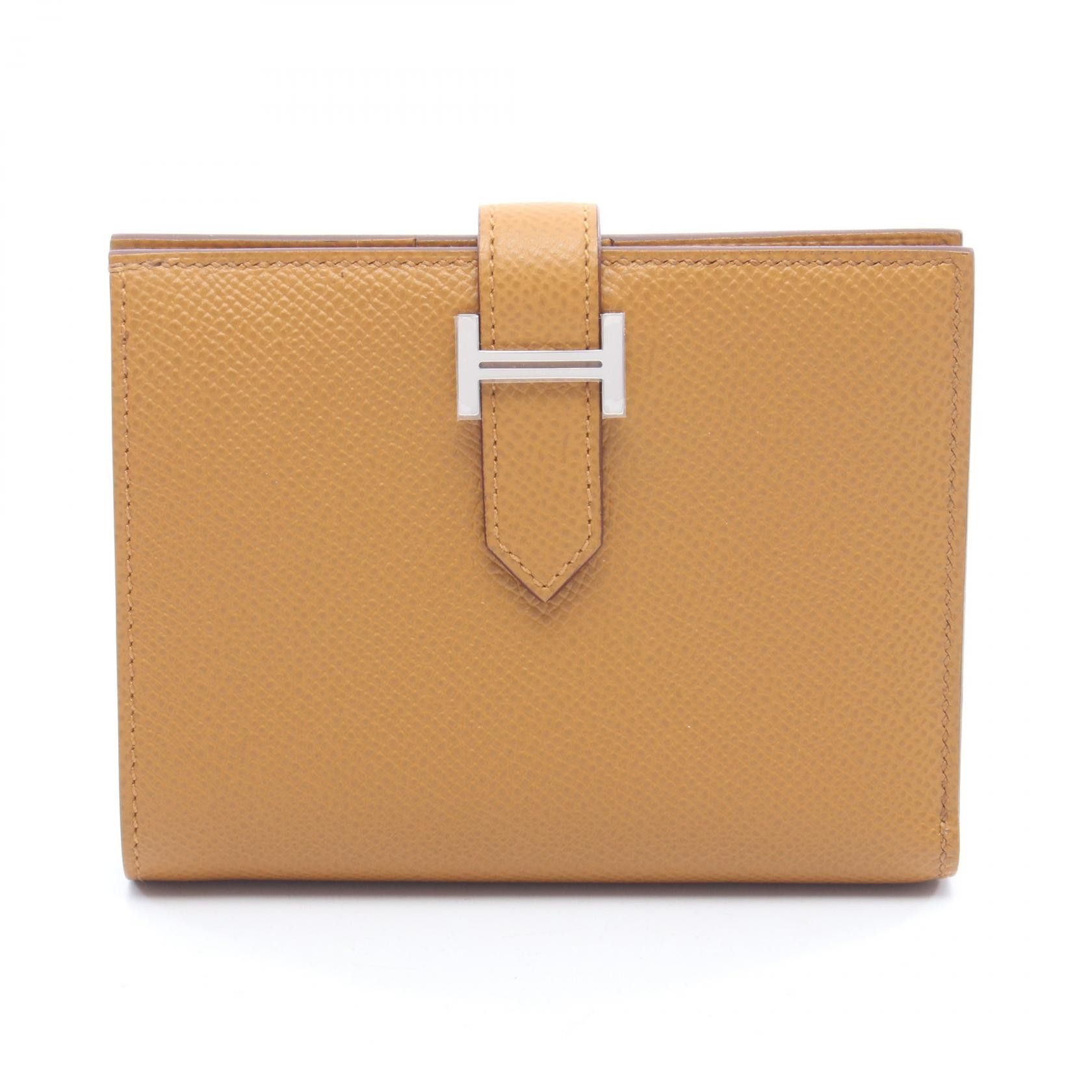 Hermes Hermes Hermes Bearn Compact Calfskin Wallet Leather Short Wallet Stamp W (2024) DUTY FREE for USA Size ONE SIZE - 1 Thumbnail