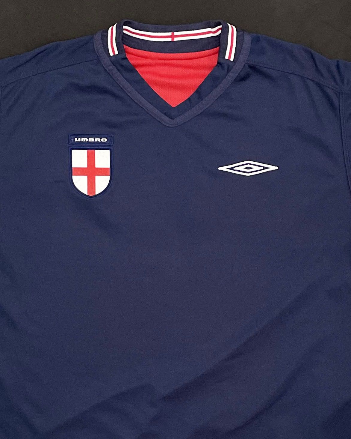 Umbro England Long Sleeve Away Kit 2002 2003 2004 Size US L / EU 52-54 / 3 - 5 Thumbnail