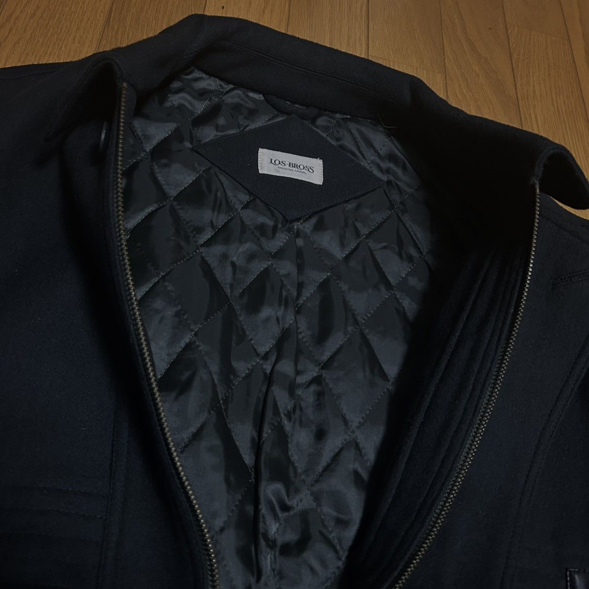 Japanese Brand Vintage Japanese Wool Bomber Jacket Black Zip LL Size US XL / EU 56 / 4 - 6 Thumbnail
