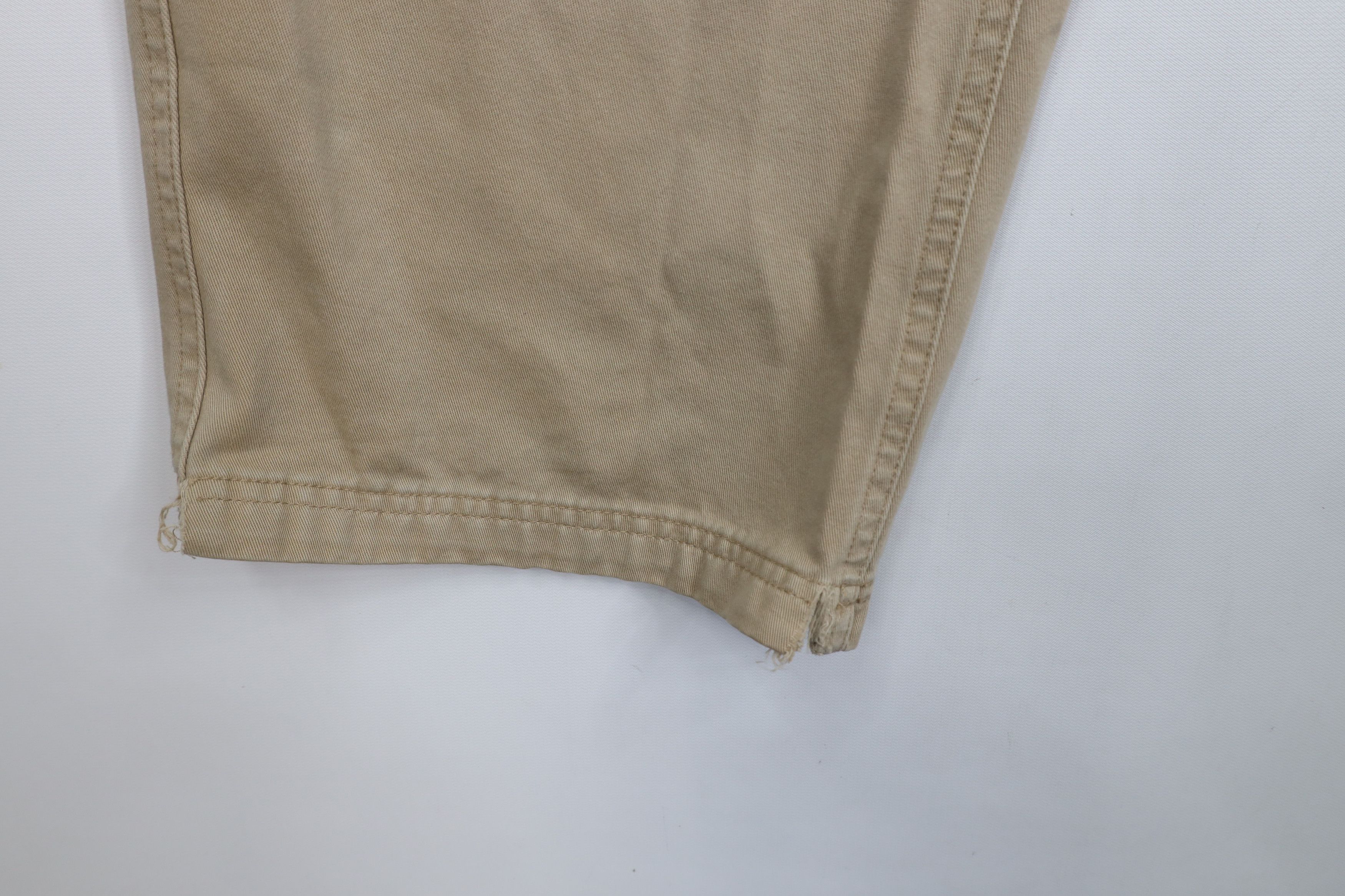 Aeropostale × Vintage Vintage 90s Y2K Aeropostale Baggy Wide Leg Cargo Pants Beige Size US 31 - 6 Thumbnail