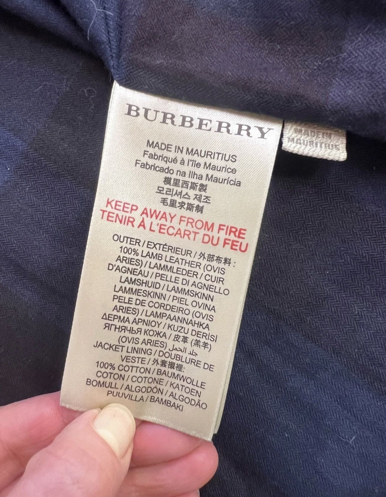 Burberry Burberry Brit Moto Biker Jacket Dark Navy Nappa Size M / US 6-8 / IT 42-44 - 13 Thumbnail
