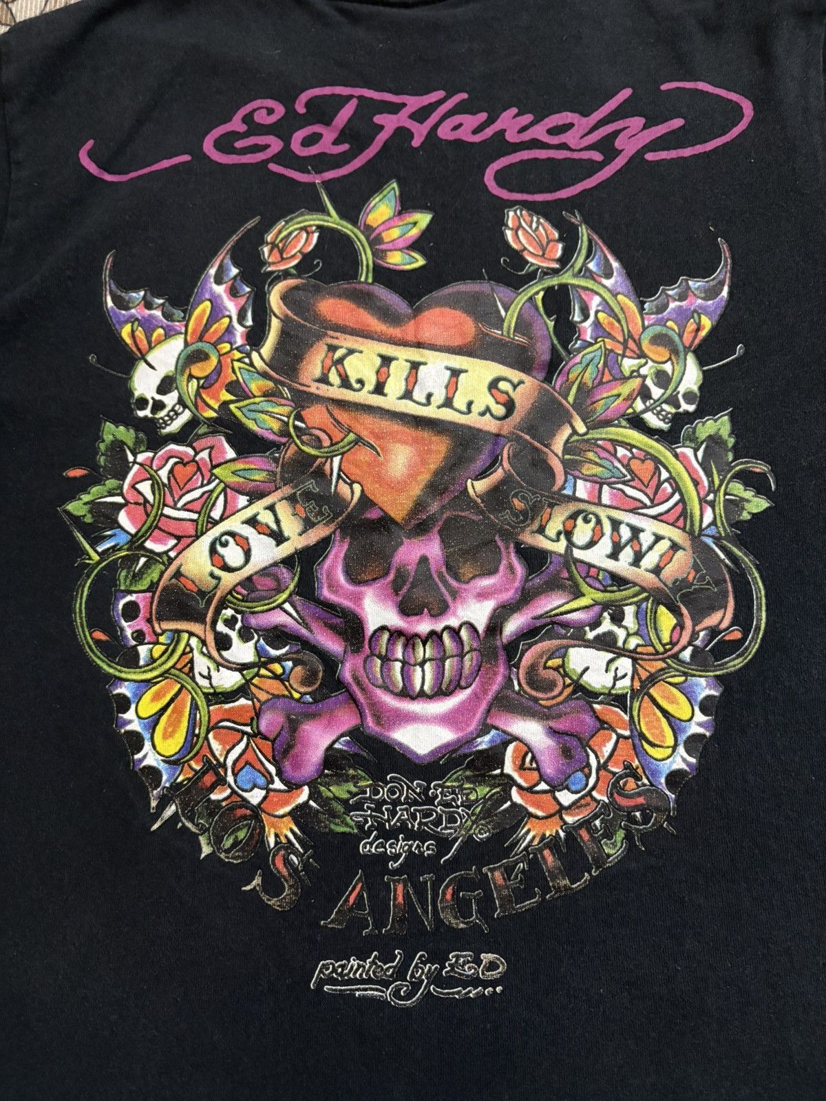 Ed Hardy Vintage Ed Hardy Over Print Tee Size US M / EU 48-50 / 2 - 3 Thumbnail