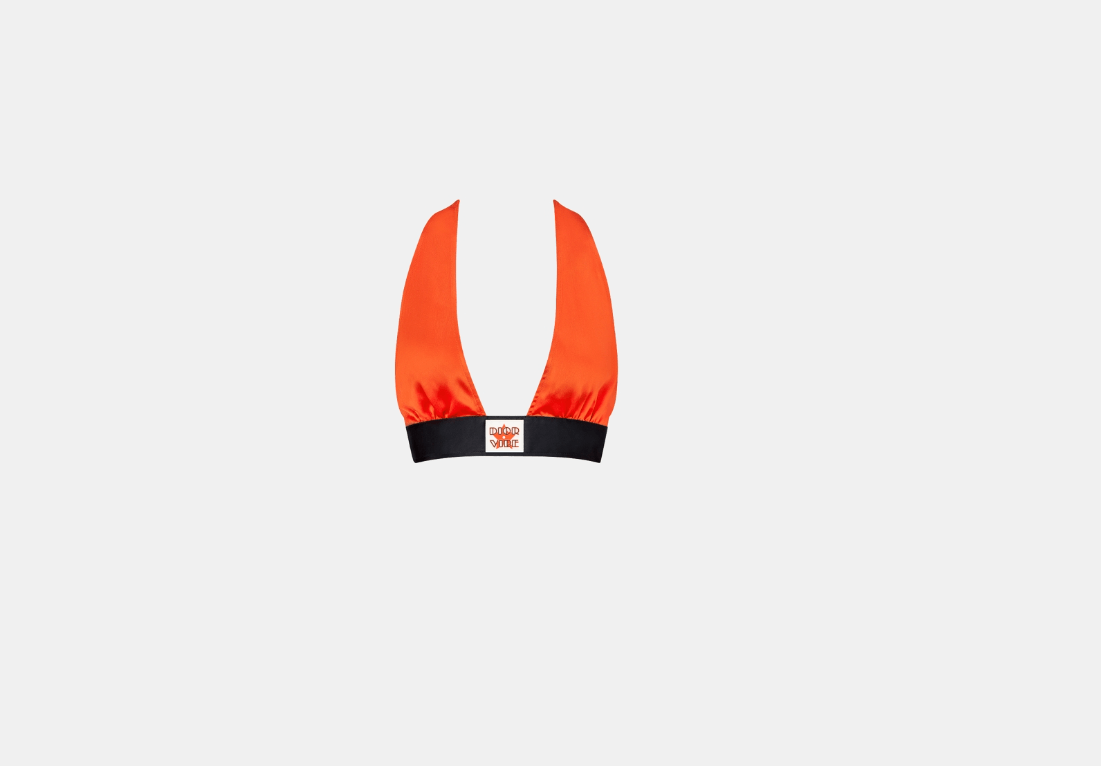 o1w1db10224 Vibe Top in Orange
