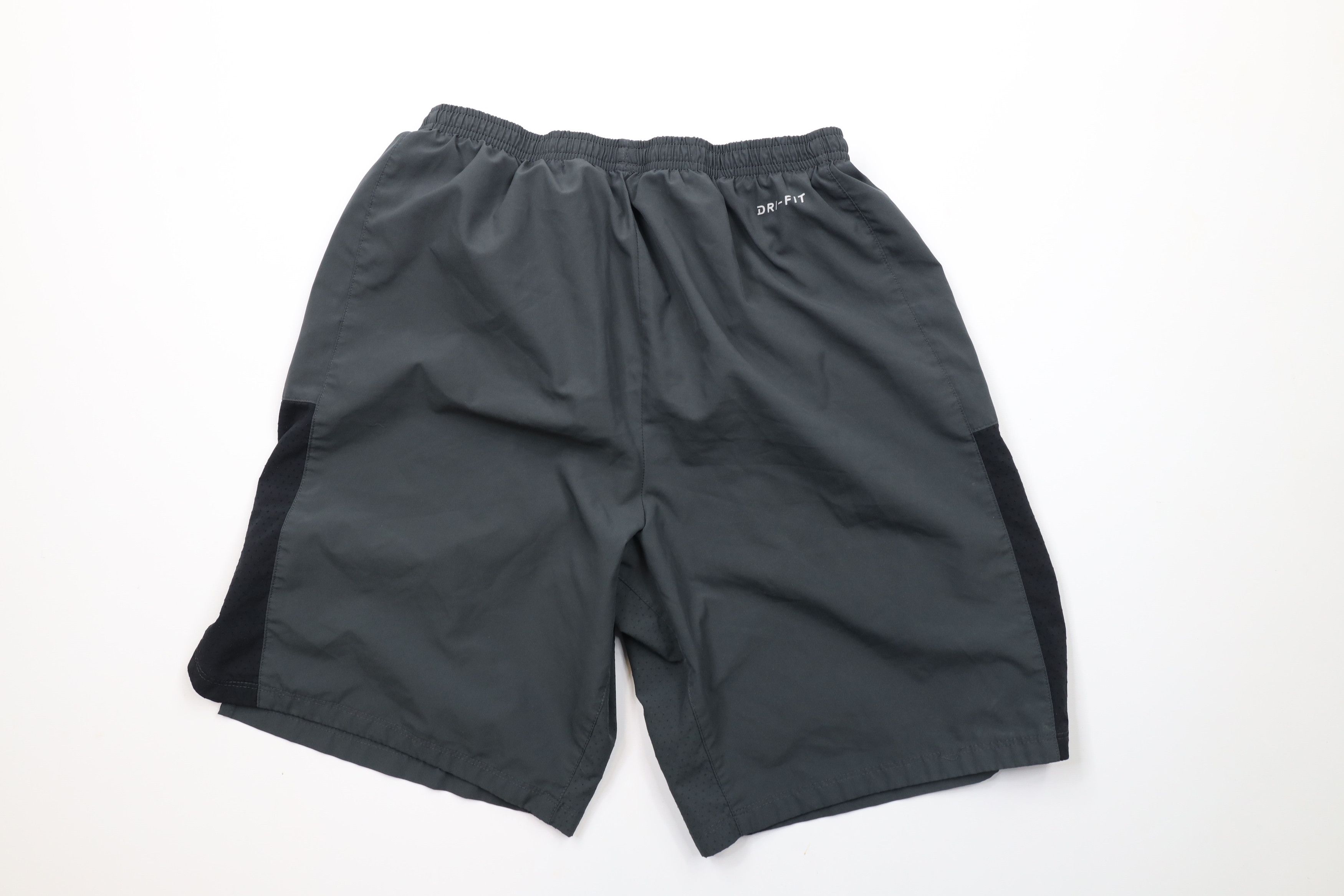 Nike × Vintage Vintage Nike Block Travis Scott Swoosh Lined Shorts Gray Size US 32 / EU 48 - 8 Thumbnail