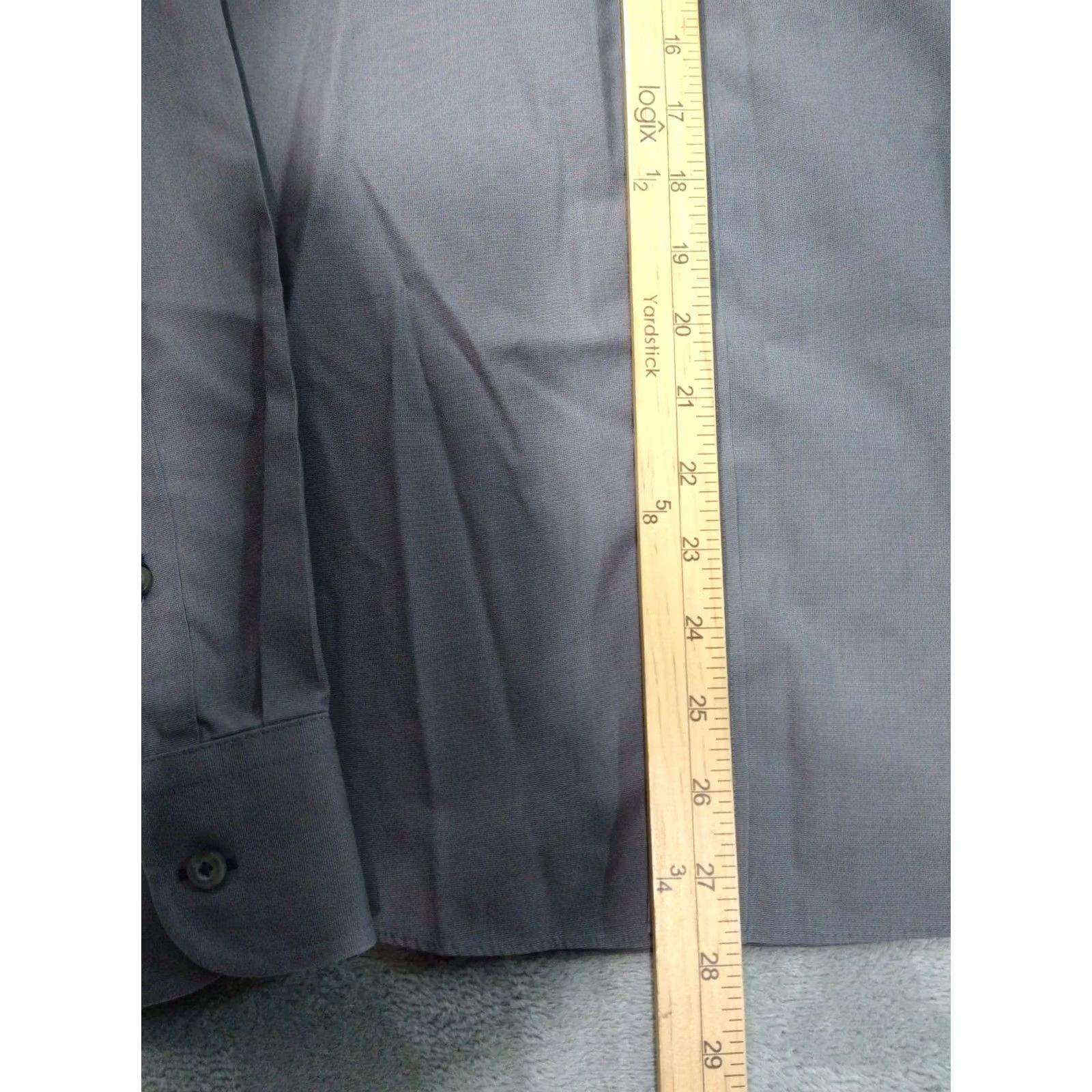 UNTUCKit UNTUCKit Shirt Men Medium Gray Slim Fit Long Sleeve Wrinkle Free Sangiovese Size US M / EU 48-50 / 2 - 4 Thumbnail