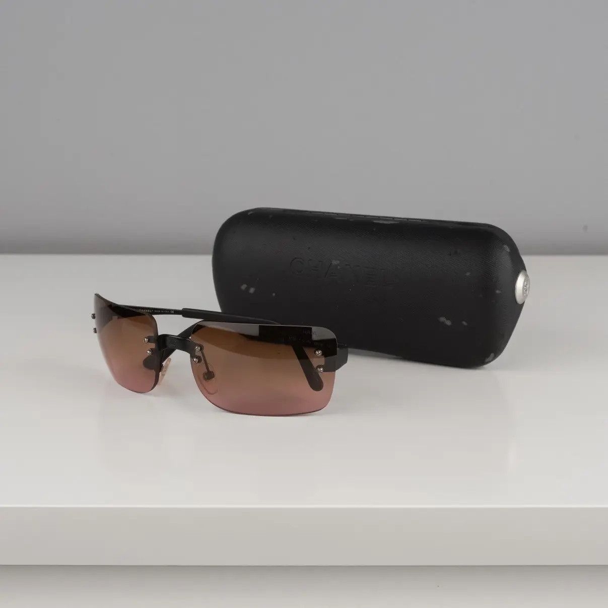 Chanel CHANEL SUNGLASSES 4005 LOGO CC Wrap Metal Vintage Iconic Size ONE SIZE - 3 Thumbnail