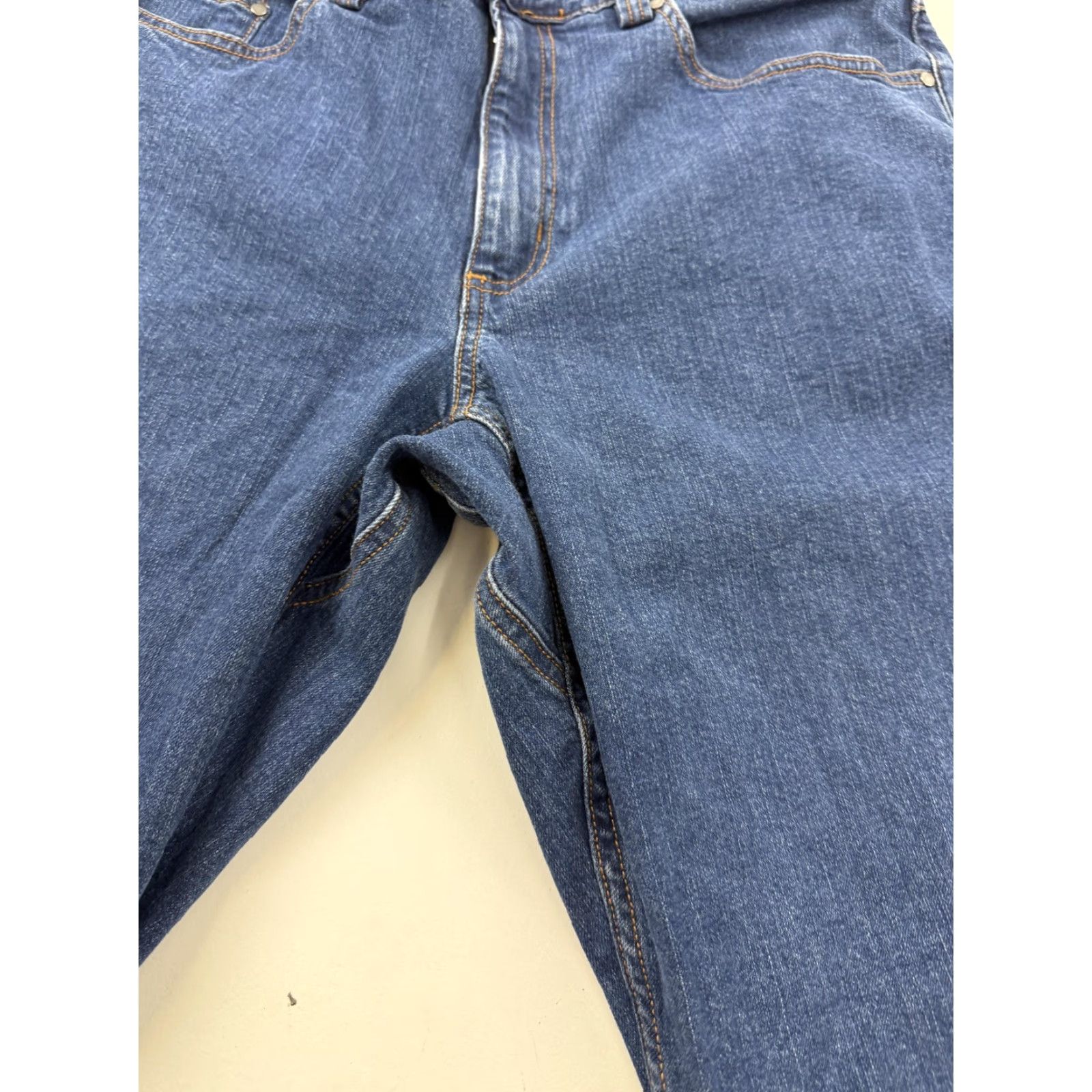 Duluth Trading Company Duluth Trading Co 40 Grit Jeans Mens 36x28 Blue Relaxed Straight Stretch Denim Size US 36 / EU 52 - 4 Thumbnail