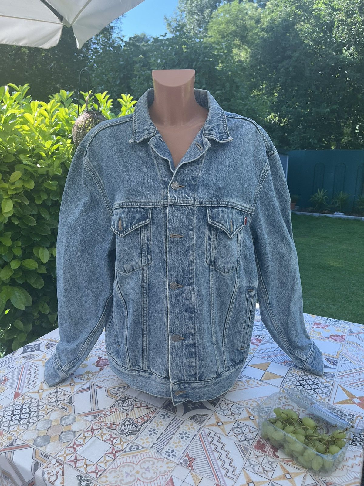 Other Spider Eye Denim Jacket Size 4XL / US 24-26 - 1 Thumbnail