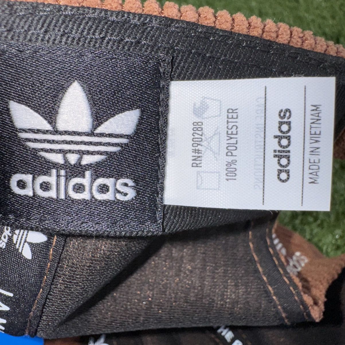 Adidas × Vintage Adidas “Preloved Brown” Corduroy Adjustable Strapback Hat Size ONE SIZE - 7 Thumbnail