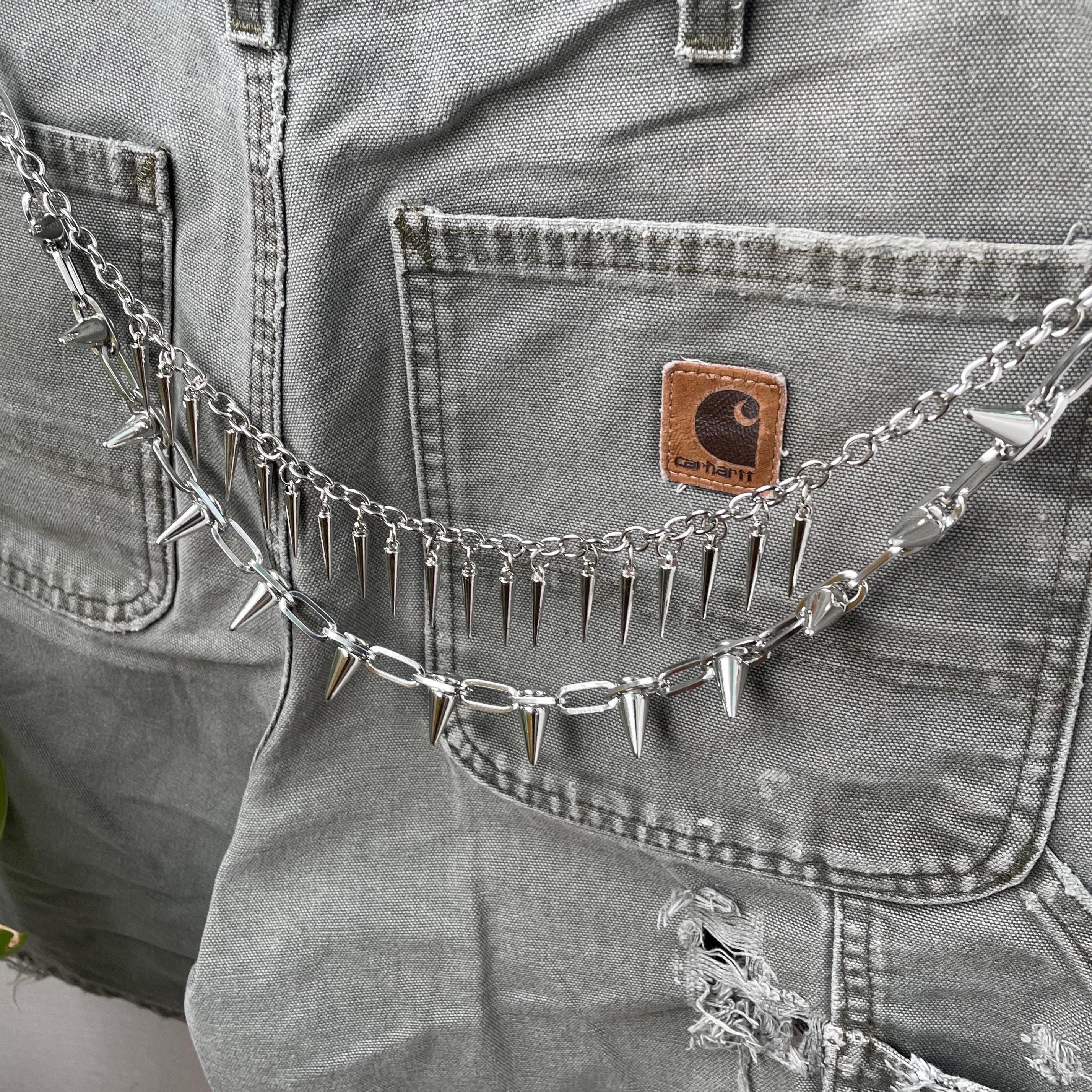Other Pants Chain with spike gothic gift y2k accessory punk grunge Size ONE SIZE - 2 Thumbnail