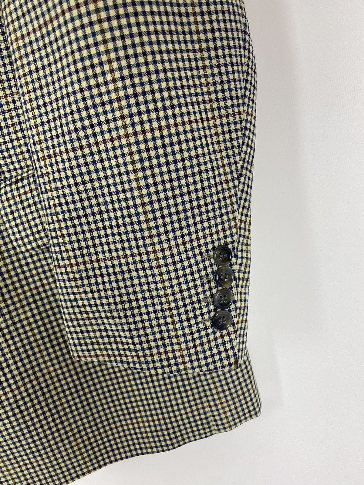 Burberry 1990’s Vintage Burberrys Check Wool Blazer Jacket Size 52S - 9 Thumbnail