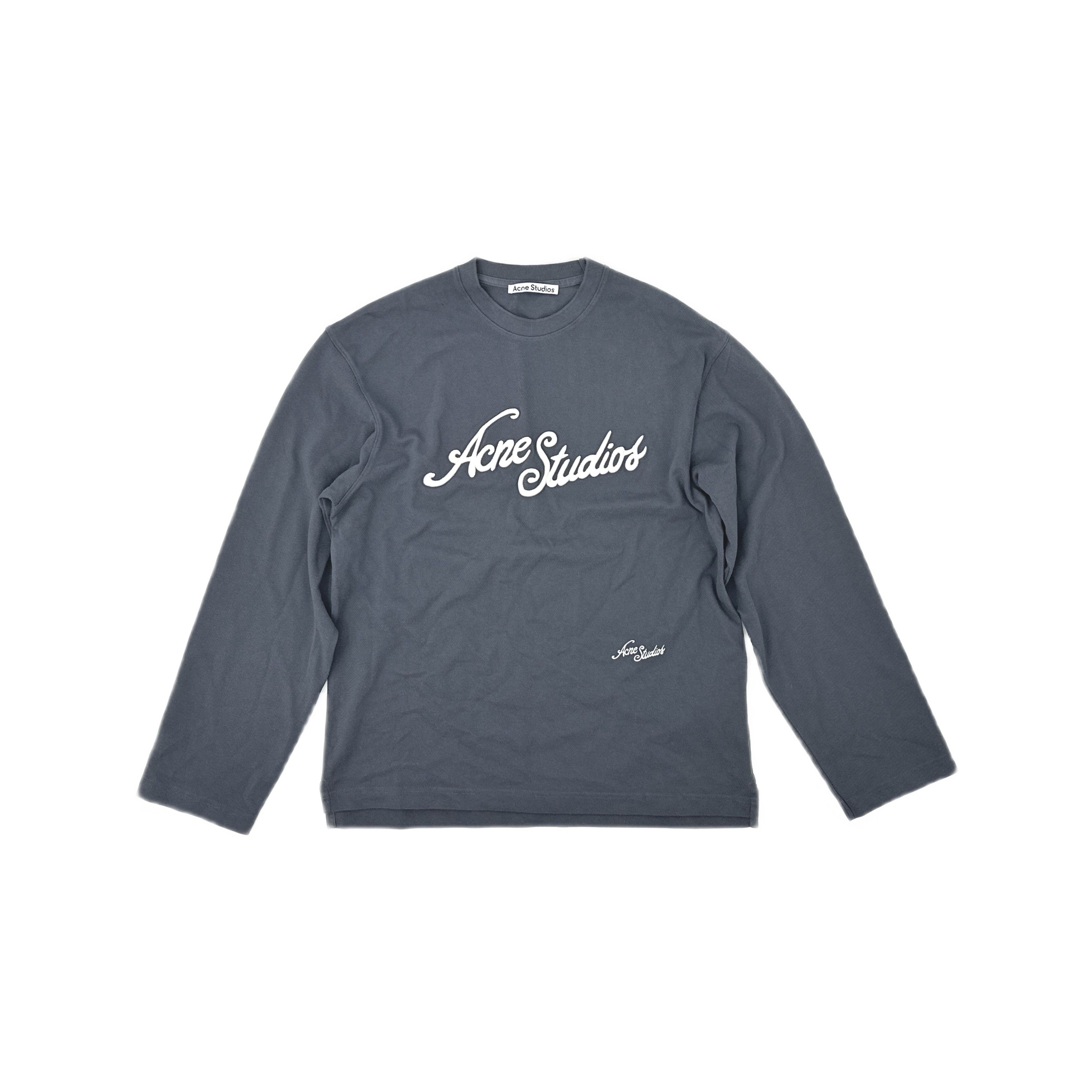 Acne Studios Acne Studios Script Logo Long Sleeve T-Shirt Size XS Size US XS / EU 42 / 0 - 1 Thumbnail