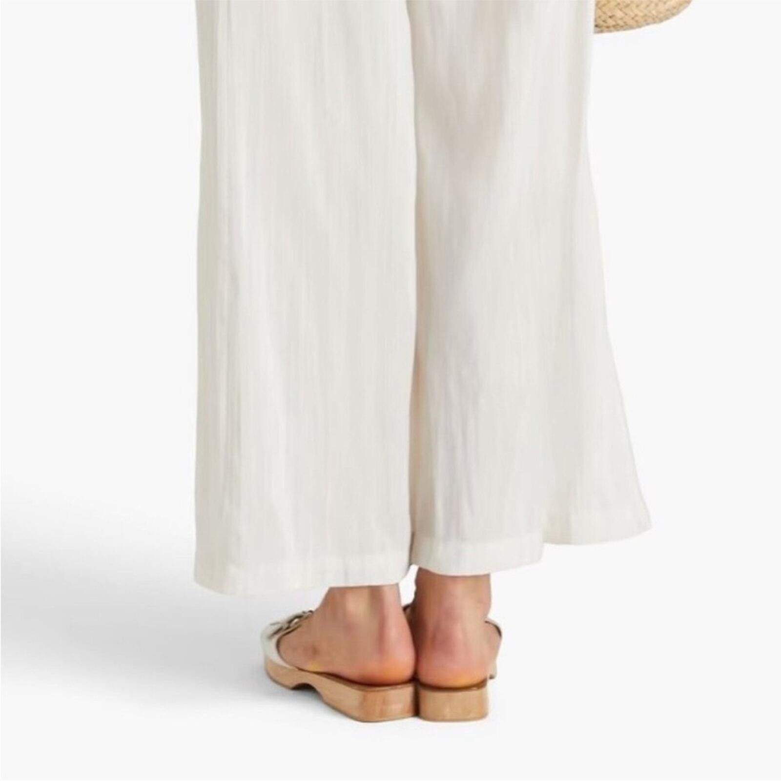 Solid and Striped NWOT SOLID & STRIPED White Wide Leg Pants Size 36" / US 14 / IT 50 - 7 Thumbnail