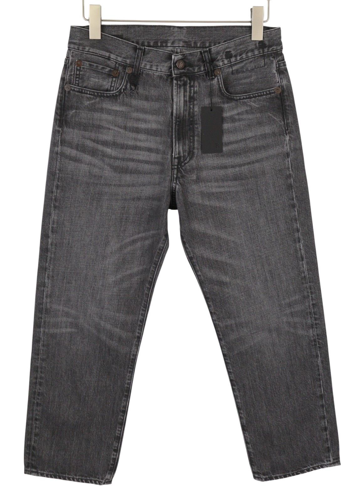 R13 BOYFRIEND 27 Wilson Black Whiskers Faded PS25 86677 Size 27" / US 4 / IT 40 - 1 Thumbnail