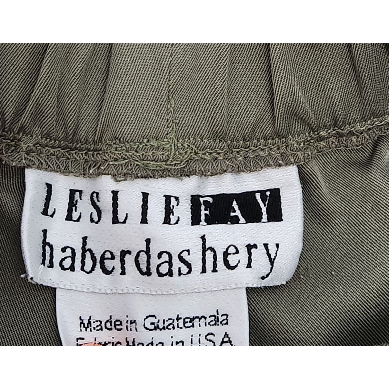 Other Leslie Fay Haberdashery Olive Green Pull On Dress Pants 14 Size 36" / US 14 / IT 50 - 4 Thumbnail