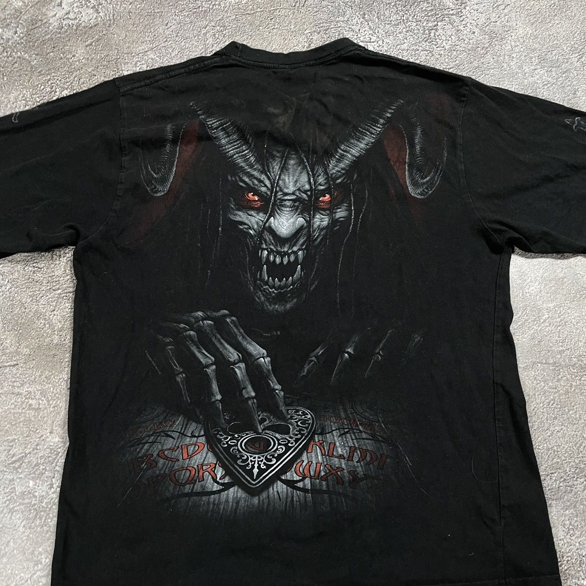 Vintage Vintage Y2K Goth Horror Skeleton Graphic Tee Black Faded M Size US M / EU 48-50 / 2 - 7 Thumbnail