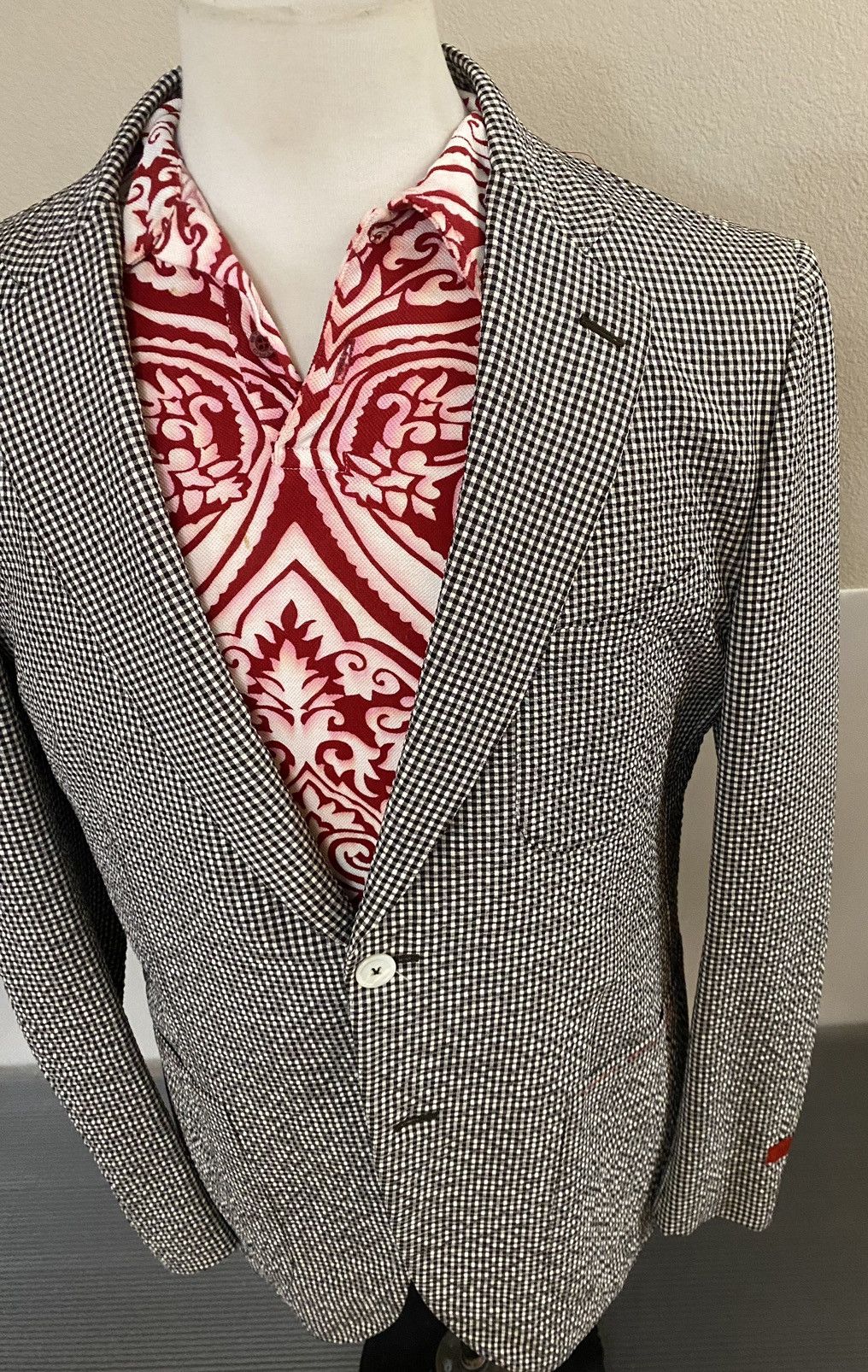 Isaia Isaia 🇮🇹 silk-wool 2 Btn 007 Capri leisure jacket 40 R NWT Size 40R - 4 Thumbnail