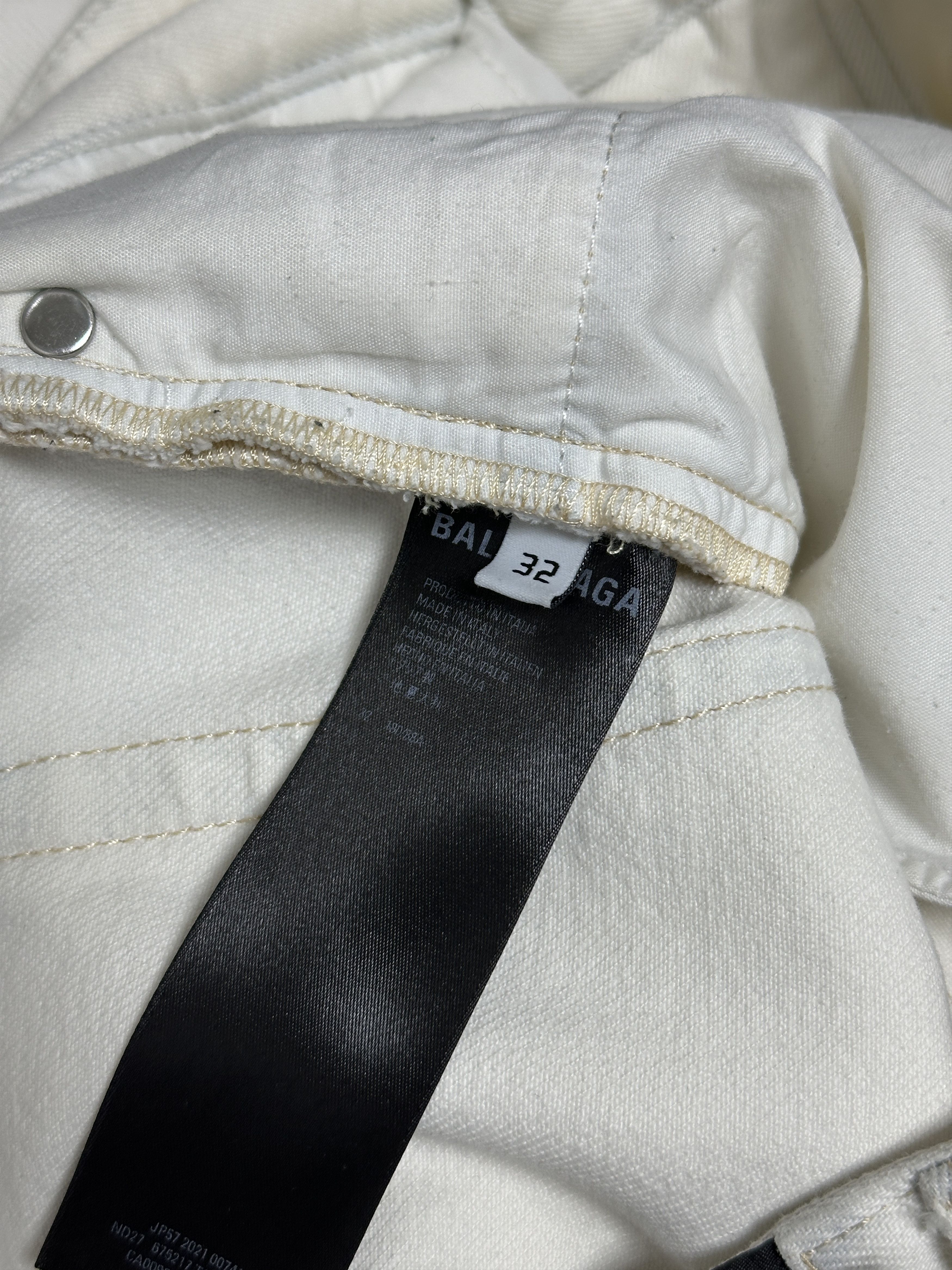 Balenciaga Balenciaga Cargo Denim Ivory Size US 32 / EU 48 - 7 Thumbnail