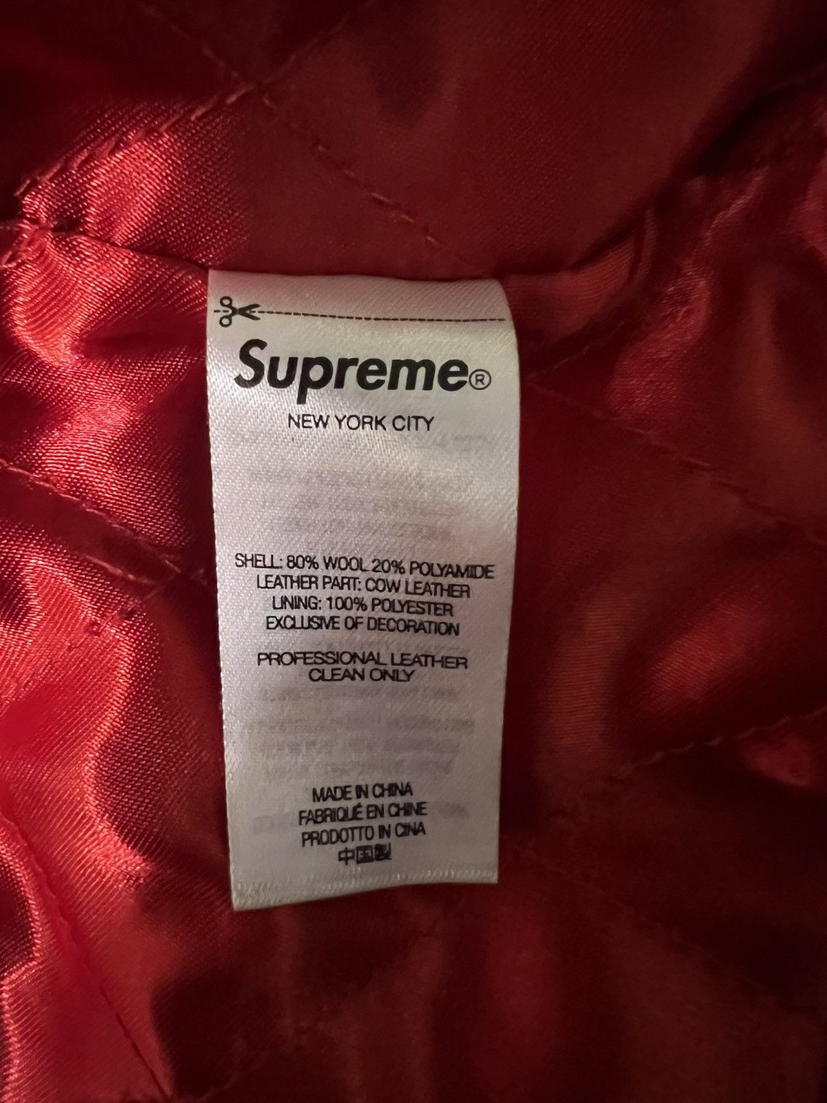 Supreme Supreme AEON FLUX - Red Varsity Jacket Size US L / EU 52-54 / 3 - 4 Thumbnail