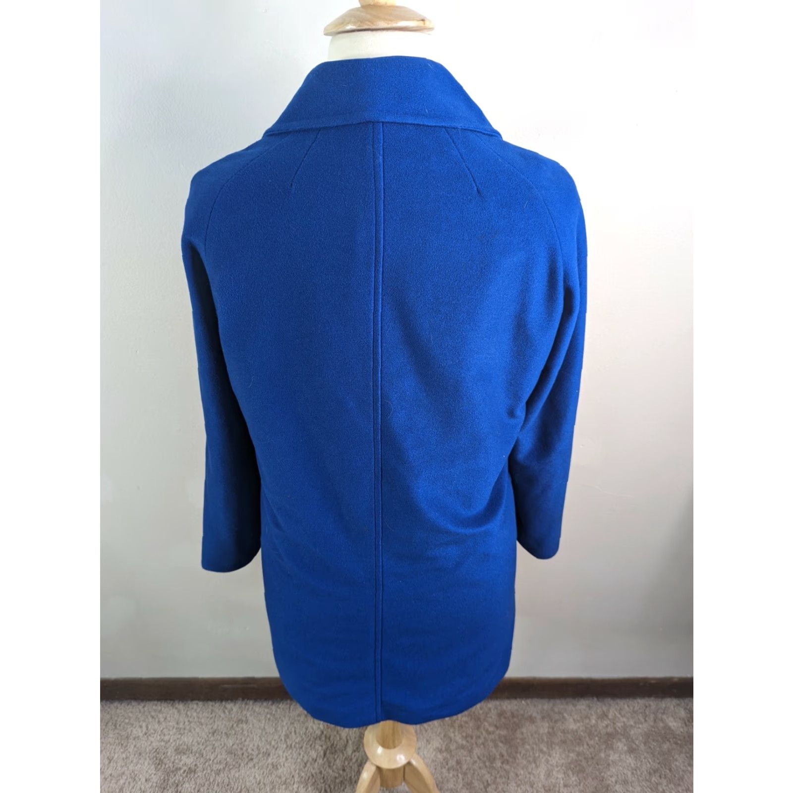 Vintage VINTAGE Abbmoor Women's Blue Button-Down Pea Coat XL United States Made Coat Size XL / US 12-14 / IT 48-50 - 6 Thumbnail