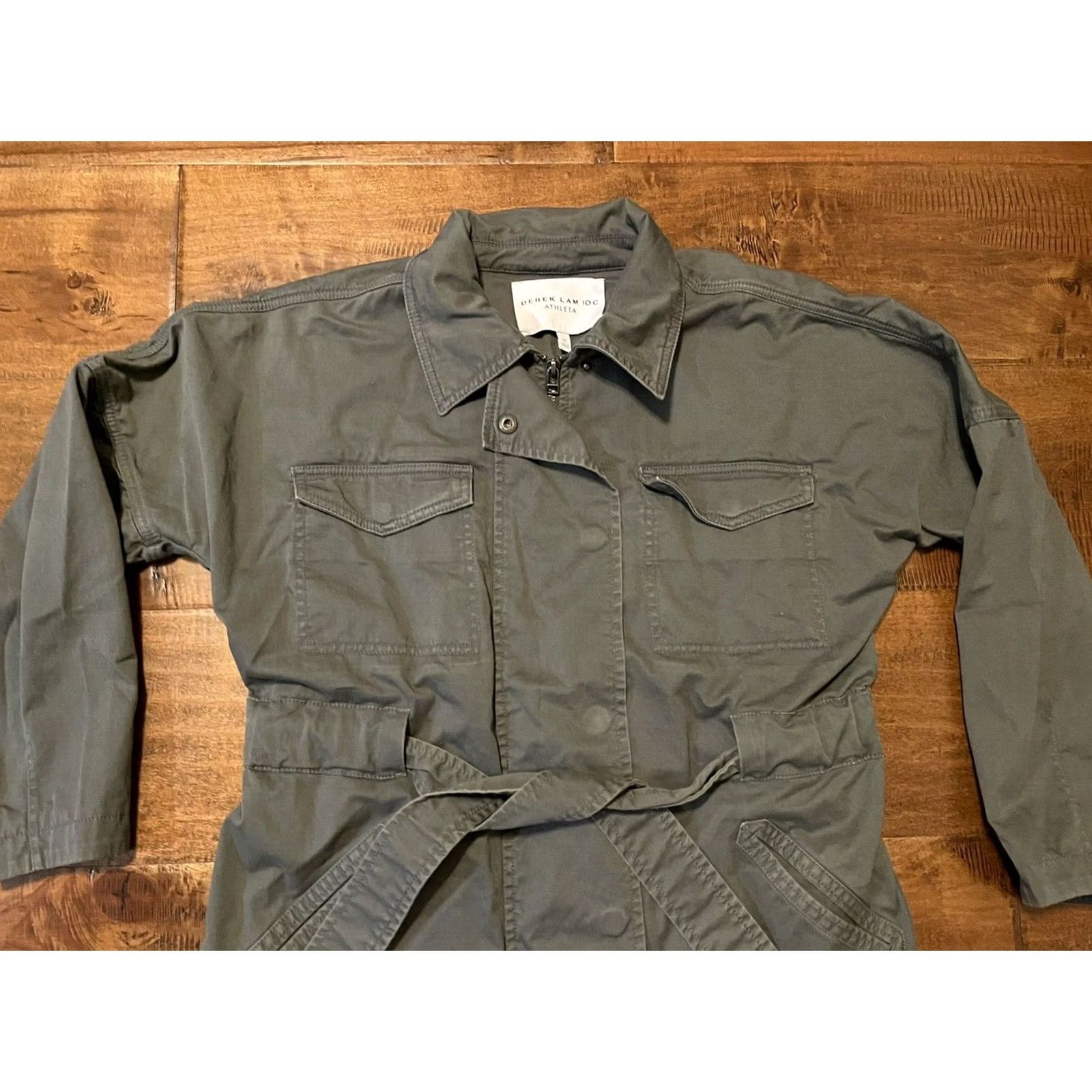 Athleta Athleta Green Military Field Utility Jacket - Women's S Size S / US 4 / IT 40 - 2 Thumbnail