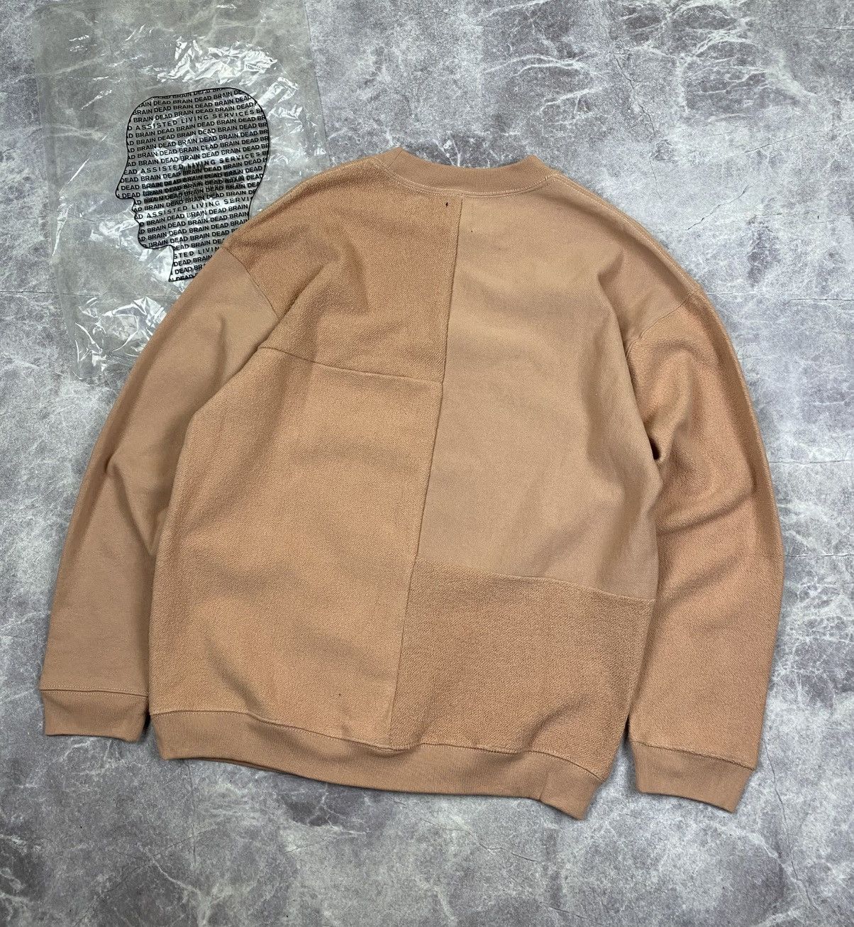 Brain Dead Brain Dead Global Works Split Panel Fleece & Terry Crewneck Size US S / EU 44-46 / 1 - 7 Thumbnail