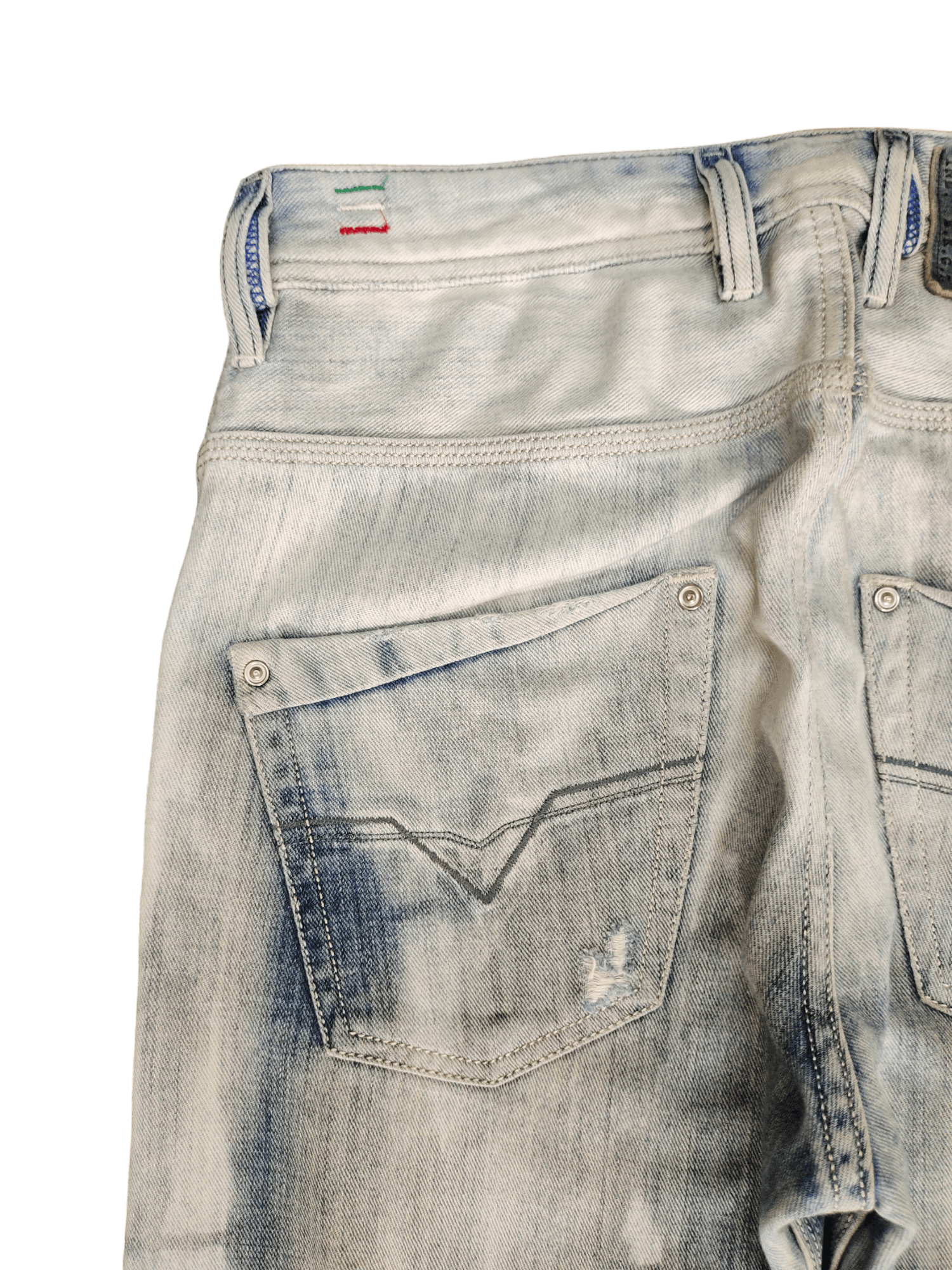 Diesel Vintage Y2k Diesel Krooley Regular Slim Carrot Denim Pants Size US 29 - 11 Thumbnail