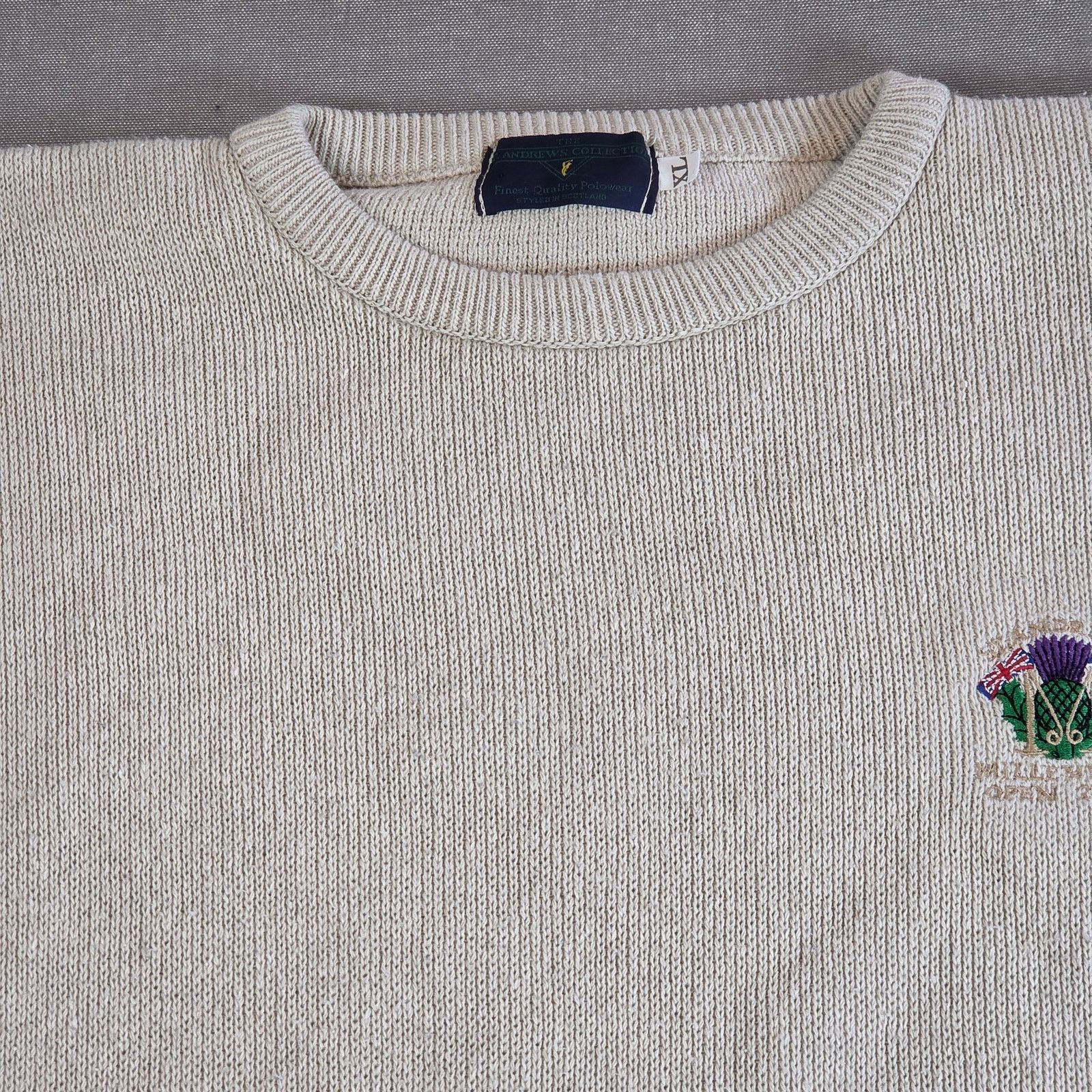 Vintage 2000 St Andrews Championship Sweater XL Tiger Woods Win Size US XL / EU 56 / 4 - 13 Thumbnail