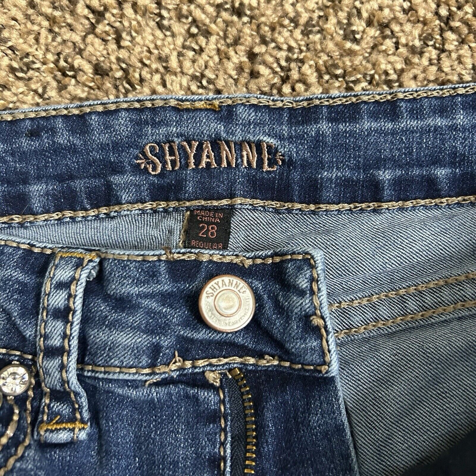 Other SHYANNE Women’s Scroll Dark Wash Bootcut Jeans Size 28 Reg Size 28" / US 6 / IT 42 - 6 Thumbnail