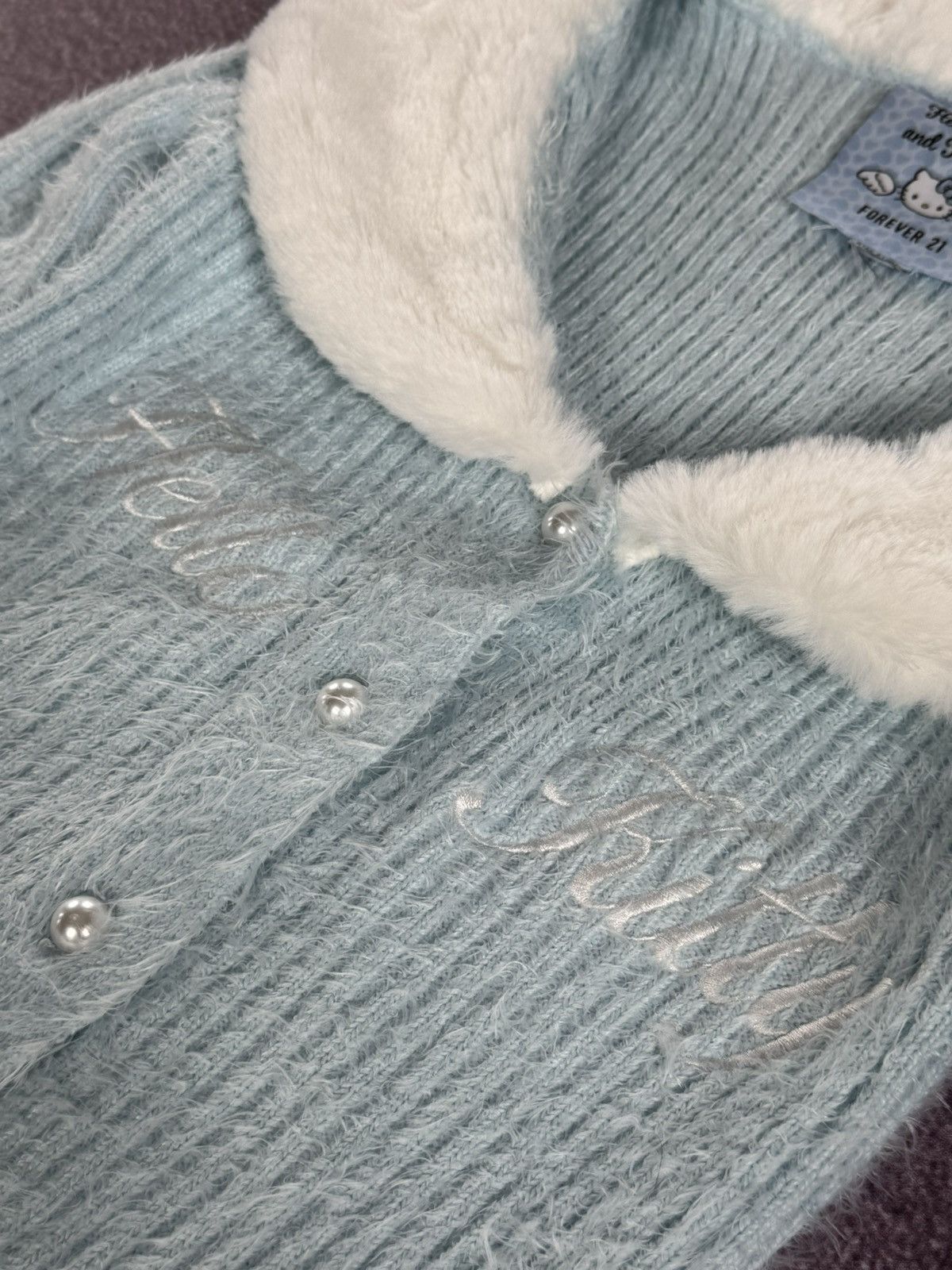 Hysteric Glamour Y2K Hello Kitty Cute Fabulous Faux Fur Sexy Sweater Size M / US 6-8 / IT 42-44 - 7 Thumbnail