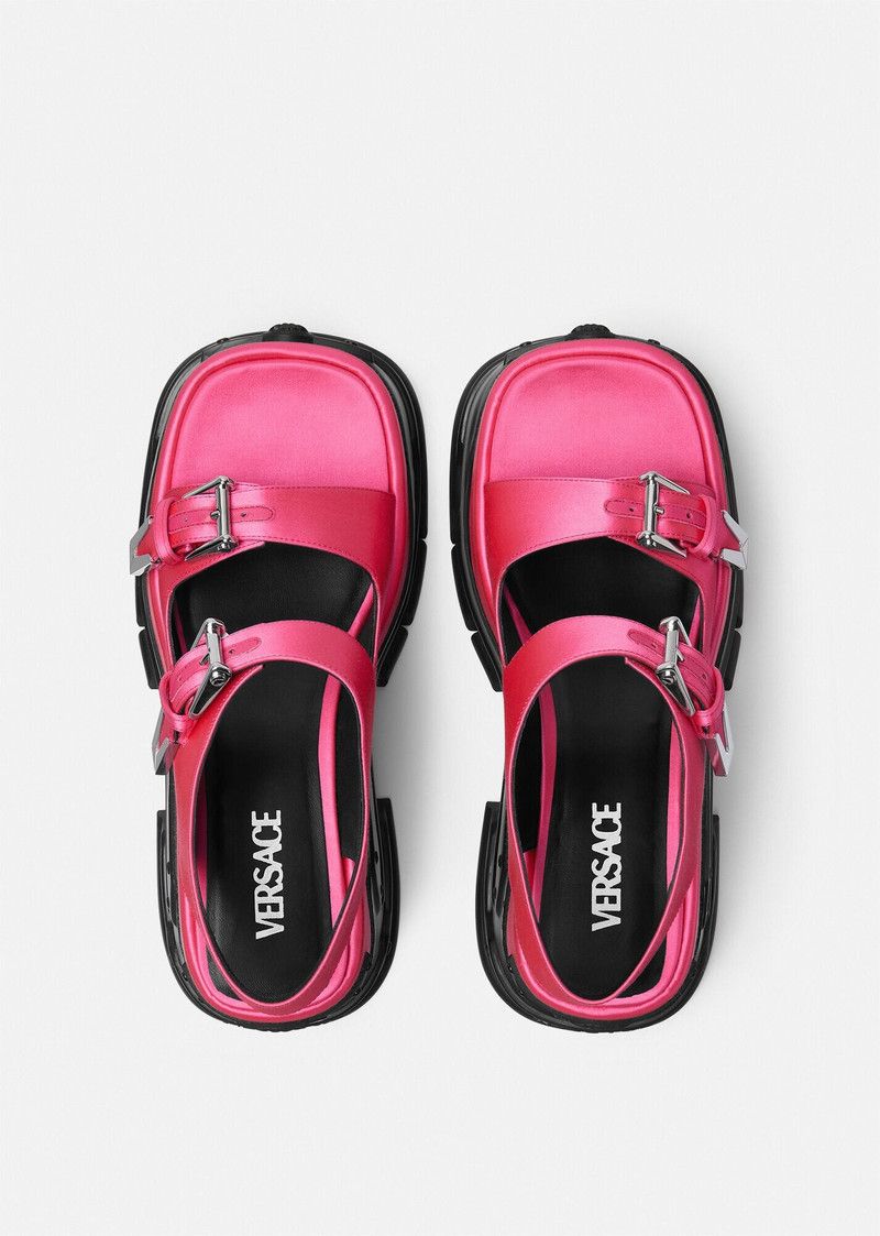 Versace o1y0226 Ankle Strap Sandals in Fuchsia/Black Size US 6 / IT 36 - 3 Thumbnail