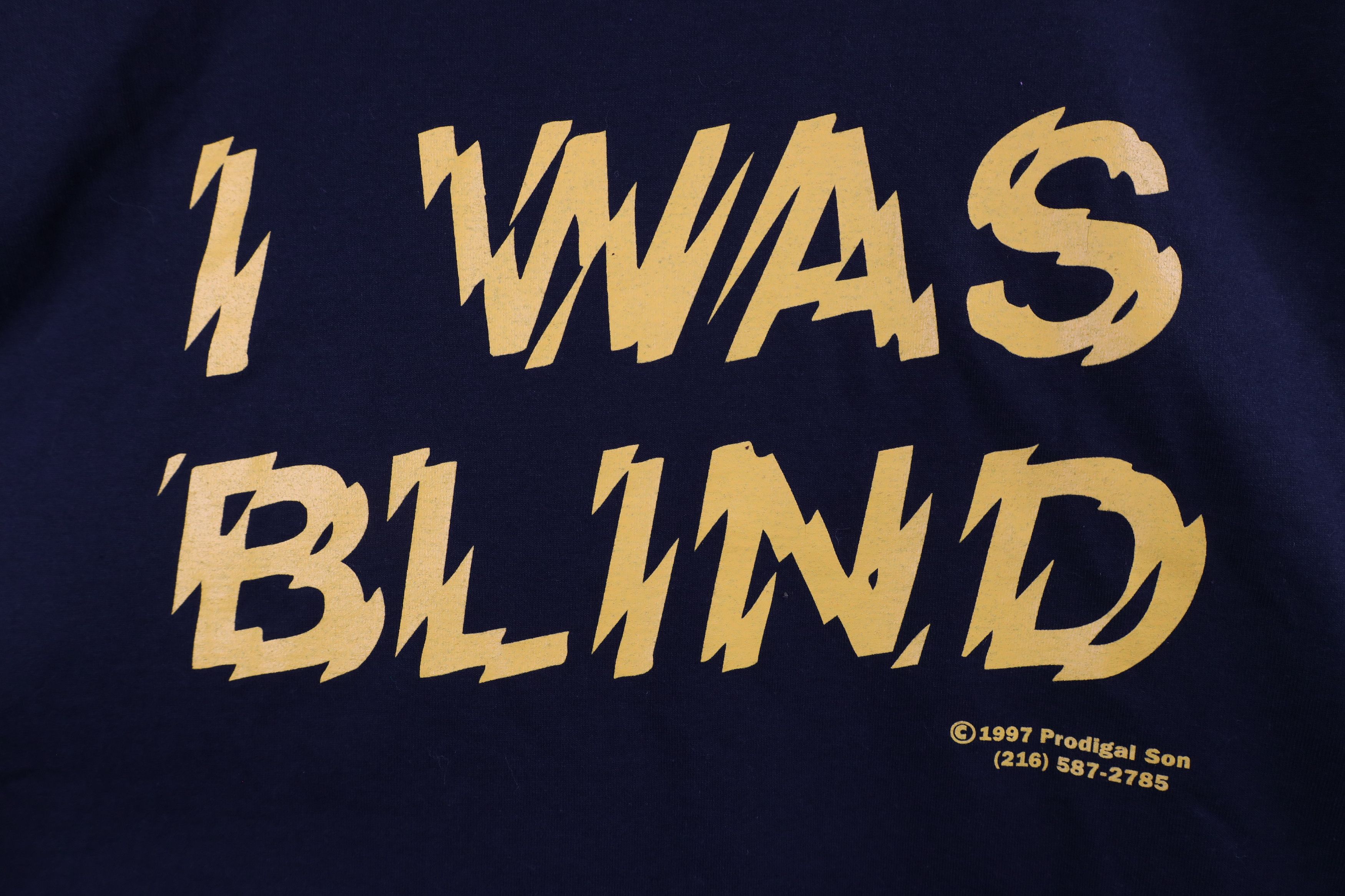 Vintage Vintage 90s I Was Blind But Now See Frieda Vickers T-Shirt Size US XL / EU 56 / 4 - 4 Thumbnail