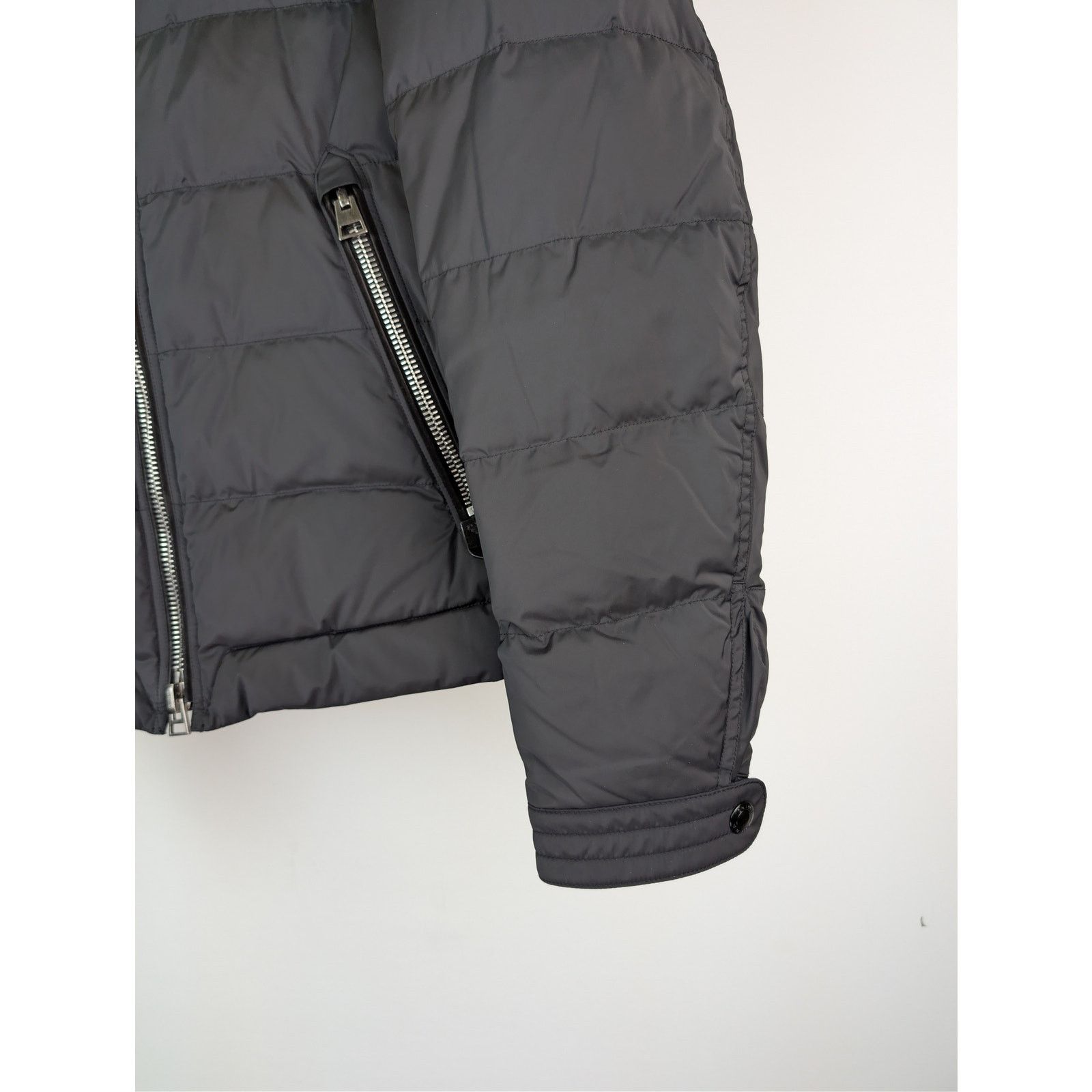 Tom Ford o1rshd1 CC20 Fit Leather-Trimmed Quilted Shell Down Jacket Size US M / EU 48-50 / 2 - 5 Thumbnail