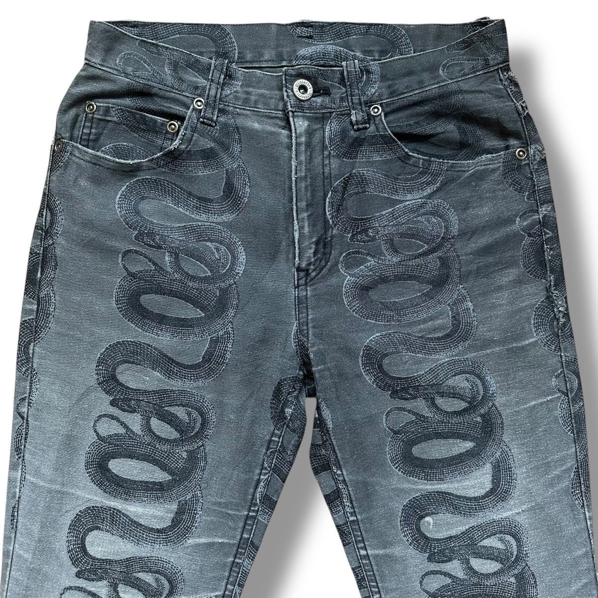 Hysteric Glamour Hysteric Glamour Snake Print Bootcut Pants Size US 26 / EU 42 - 3 Thumbnail