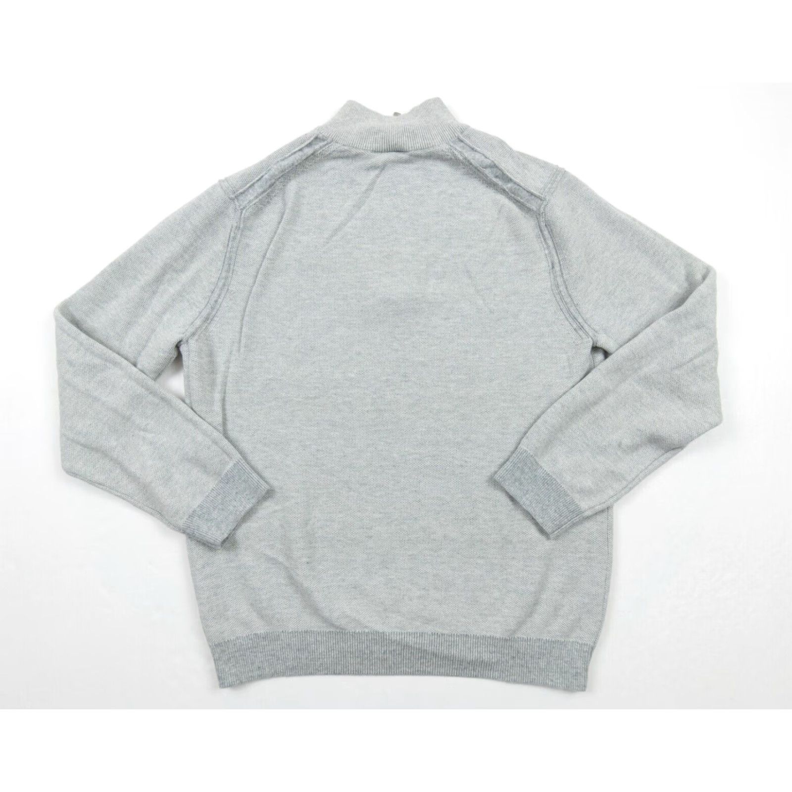Tommy Bahama VINTAGE Tommy Bahama Men's Sweater Pullover 1/4 Zip Reversible Cotton Gray Regular Size Large Size US L / EU 52-54 / 3 - 6 Thumbnail