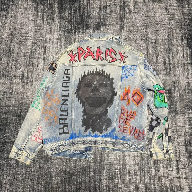Balenciaga Balenciaga Denim Jacket Size XXS / US 00 / IT 34 - 2 Thumbnail