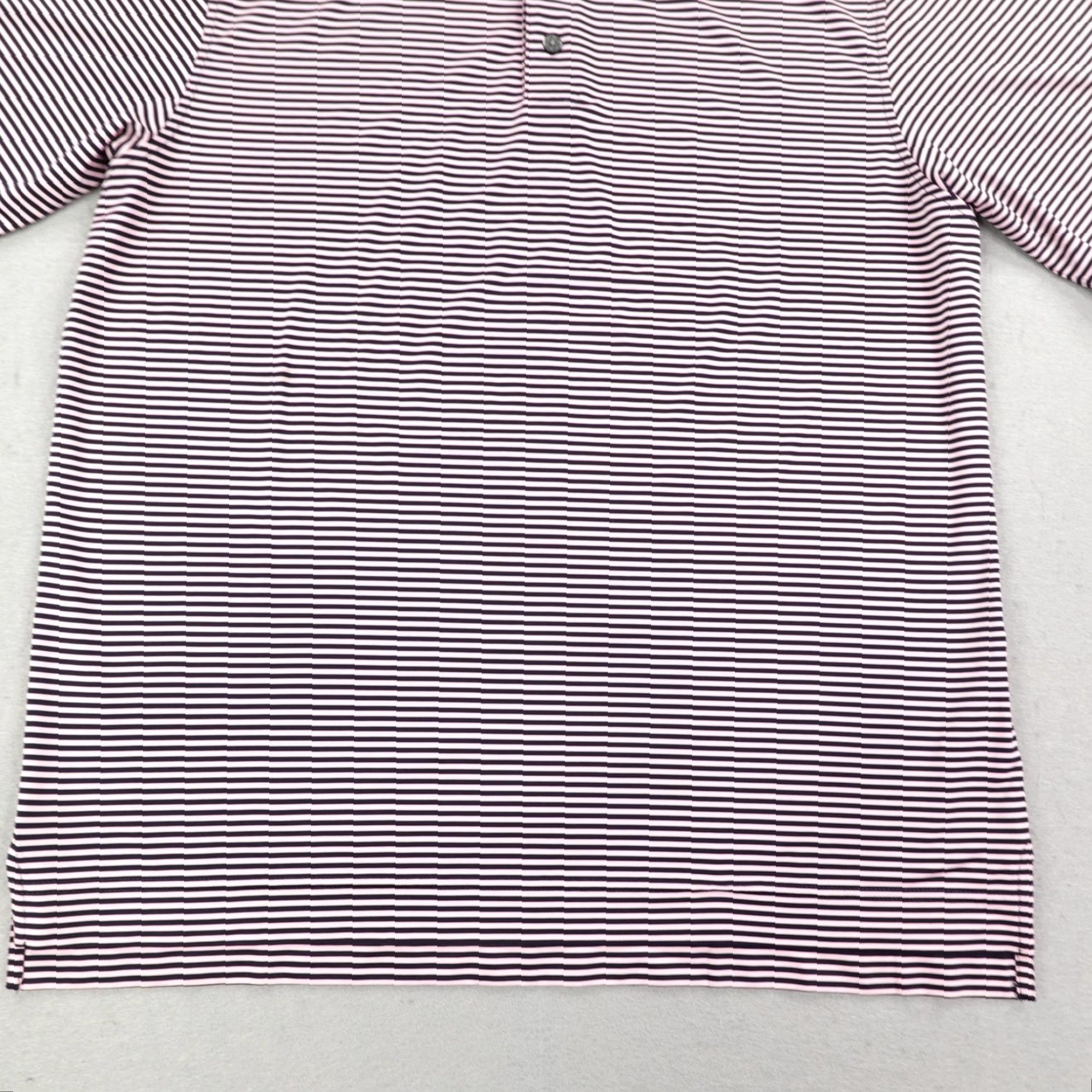 Footjoy FootJoy Polo Shirt Mens Large Blue Pink Striped Golf Performance Stretch Golfer Size US L / EU 52-54 / 3 - 3 Thumbnail