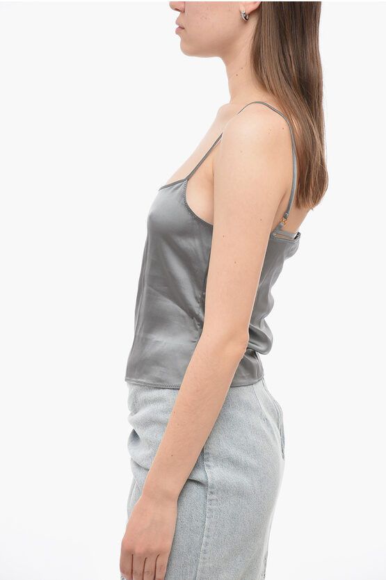 Jacquemus og1mm0624 Le Splash Cropped Top in Grey Size M / US 6-8 / IT 42-44 - 2 Thumbnail
