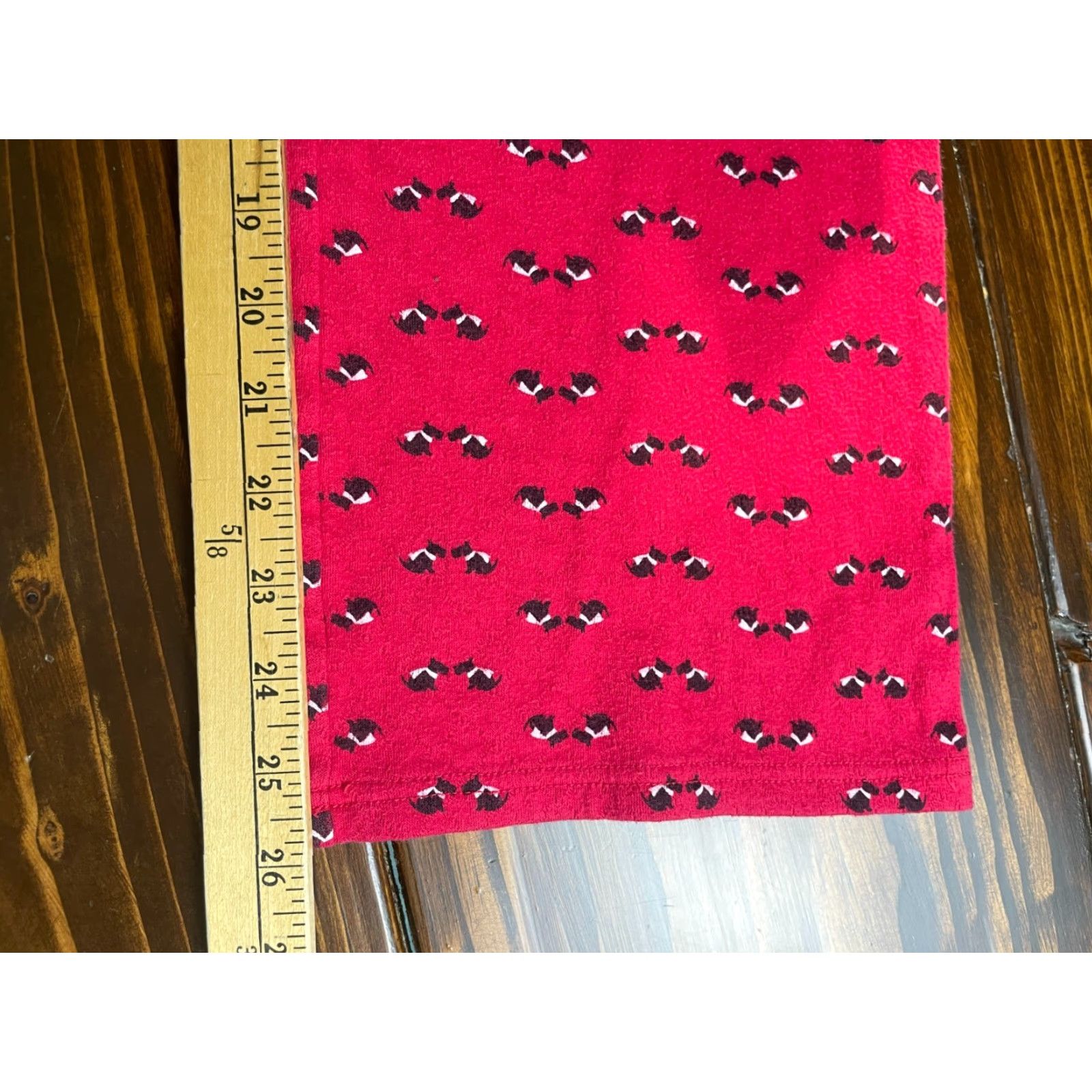 Croft & Barrow Croft & Barrow Pajama Pants Womens XS Red Animal Print Dog Cropped Size 26" / US 2 / IT 38 - 6 Thumbnail
