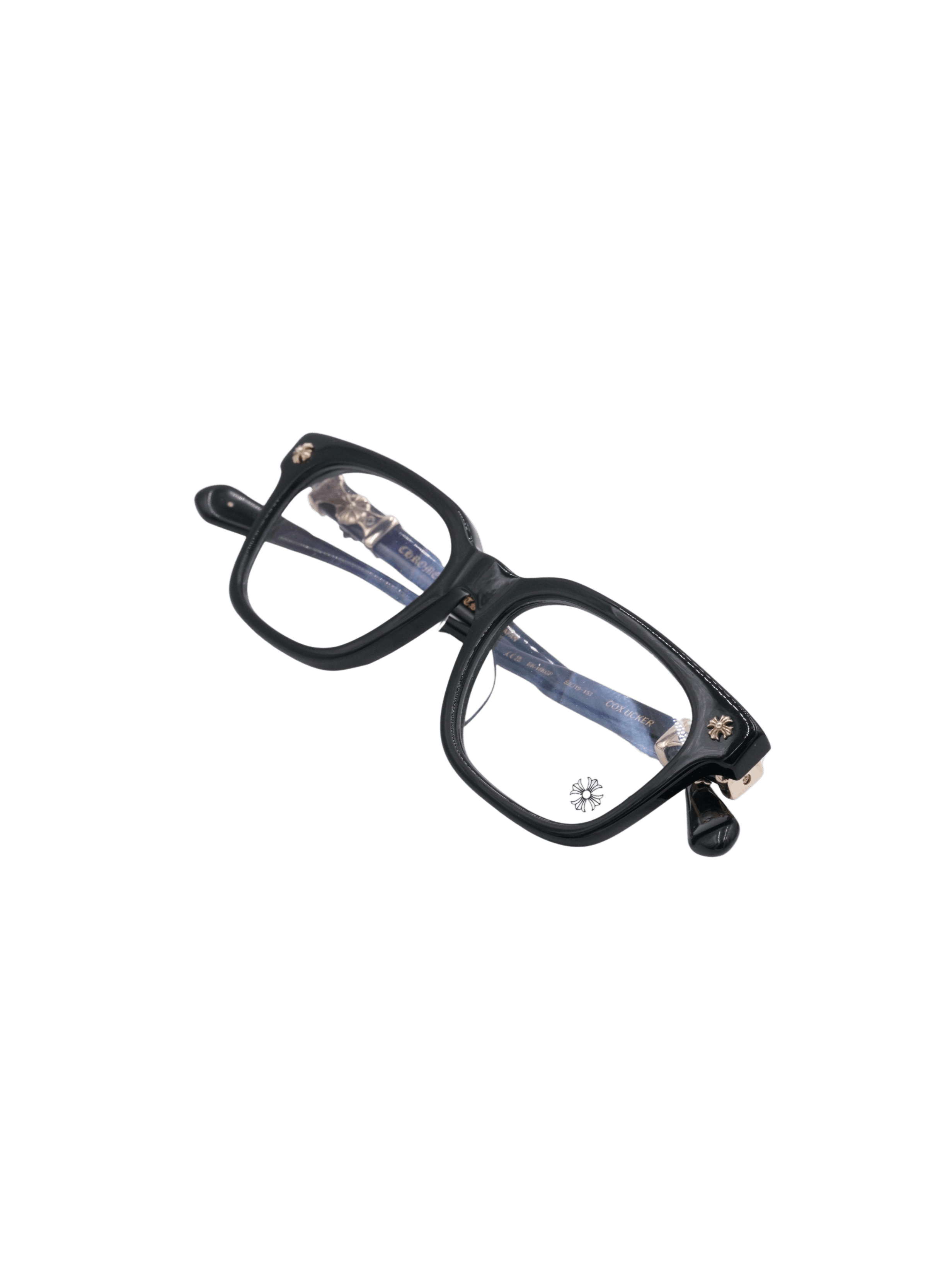Chrome Hearts Chrome Hearts 'Cox Ucker' Black/Gold Glasses Size ONE SIZE - 1 Thumbnail