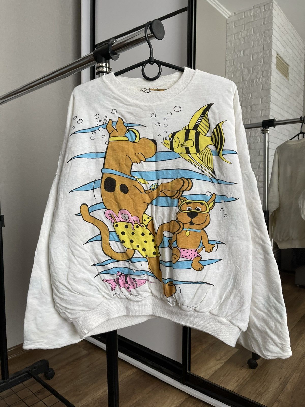 Vintage 1986 Scooby Doo Hanna Barbera Vintage Reversible Sweatshirt Size US M / EU 48-50 / 2 - 8 Thumbnail